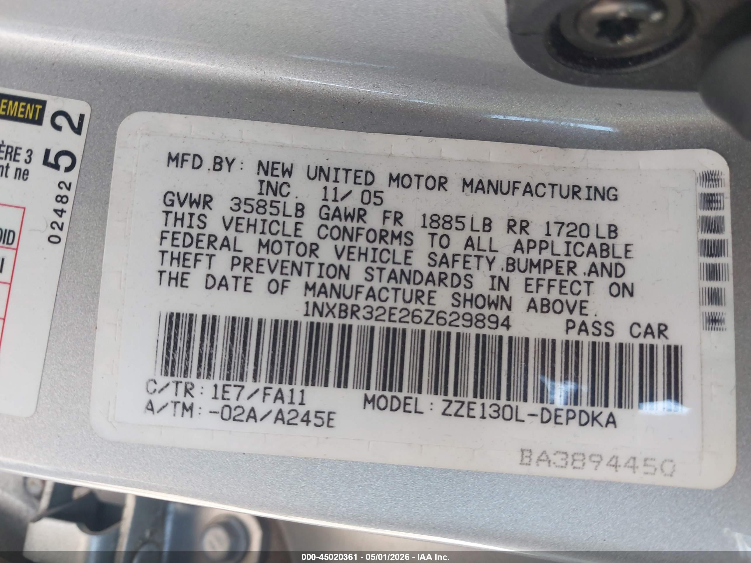 TOYOTA COROLLA image 9