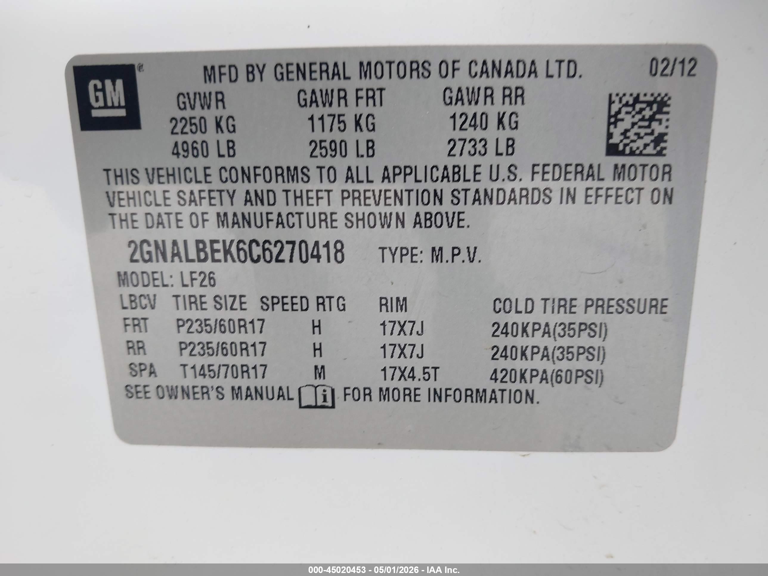 CHEVROLET EQUINOX image 9