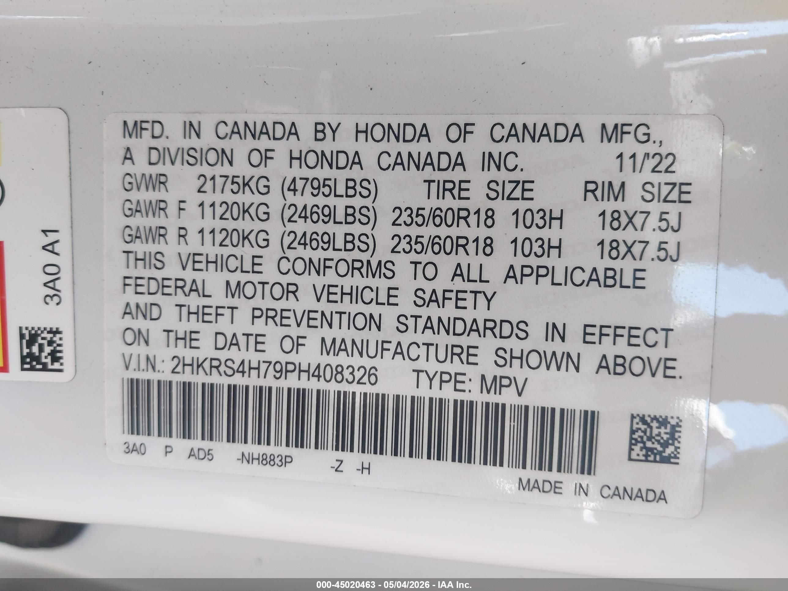 HONDA CR-V image 9