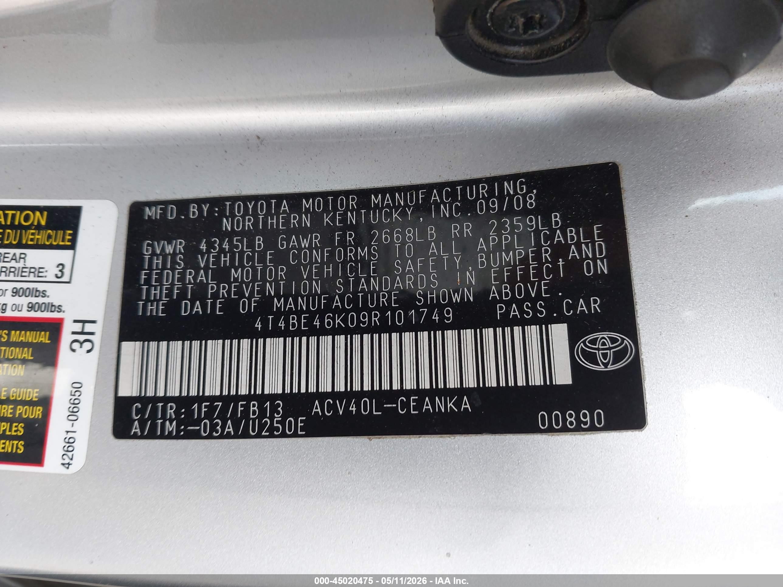 TOYOTA CAMRY image 9