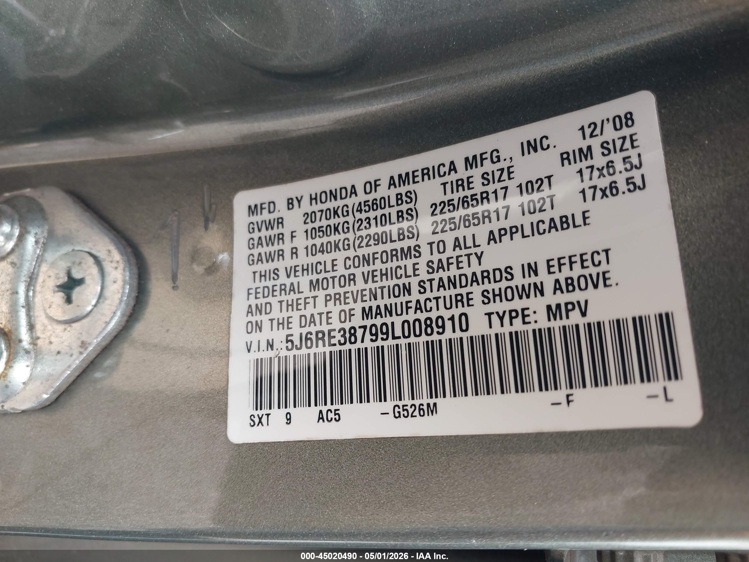 HONDA CR-V image 9