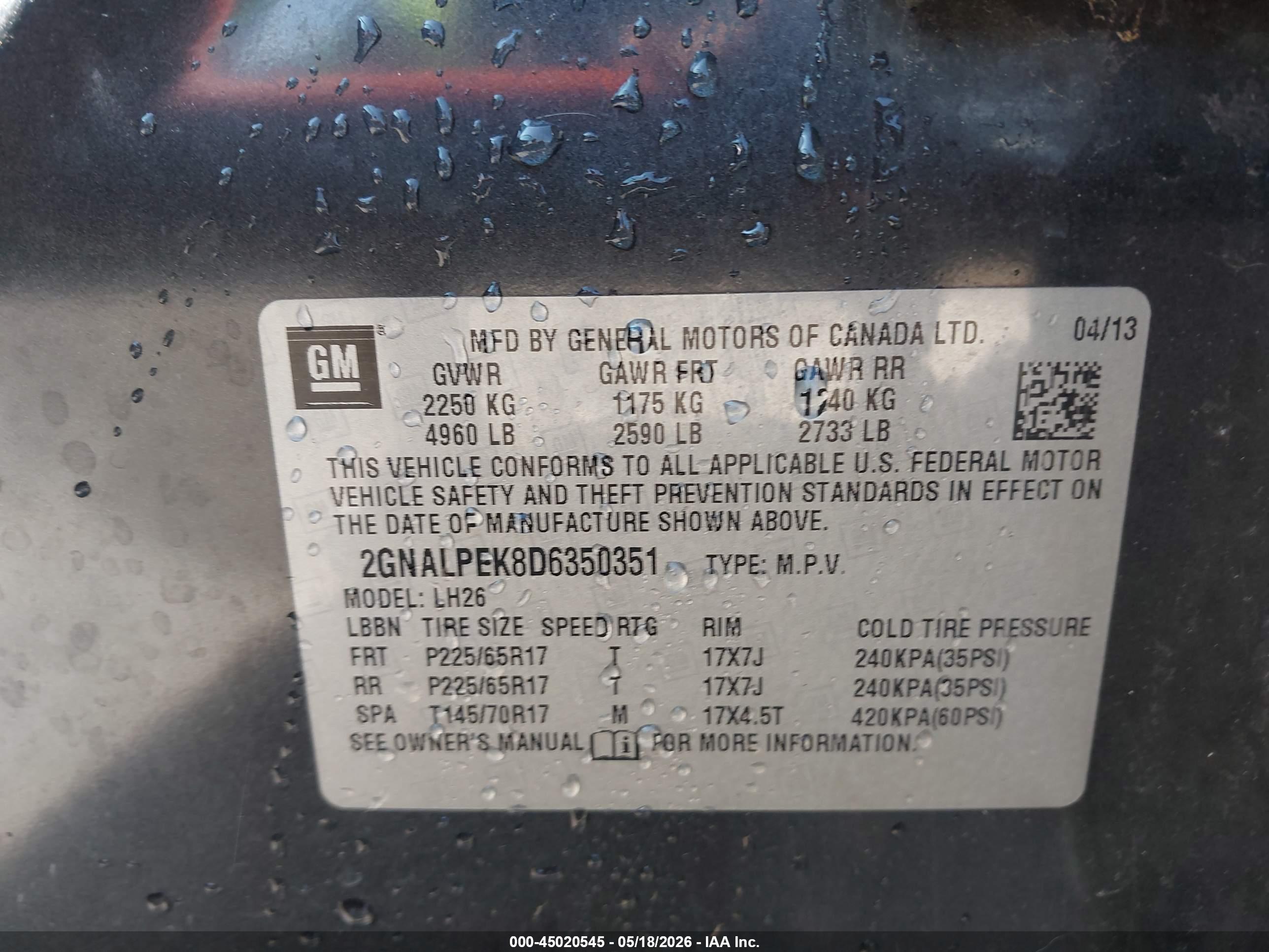 CHEVROLET EQUINOX image 9