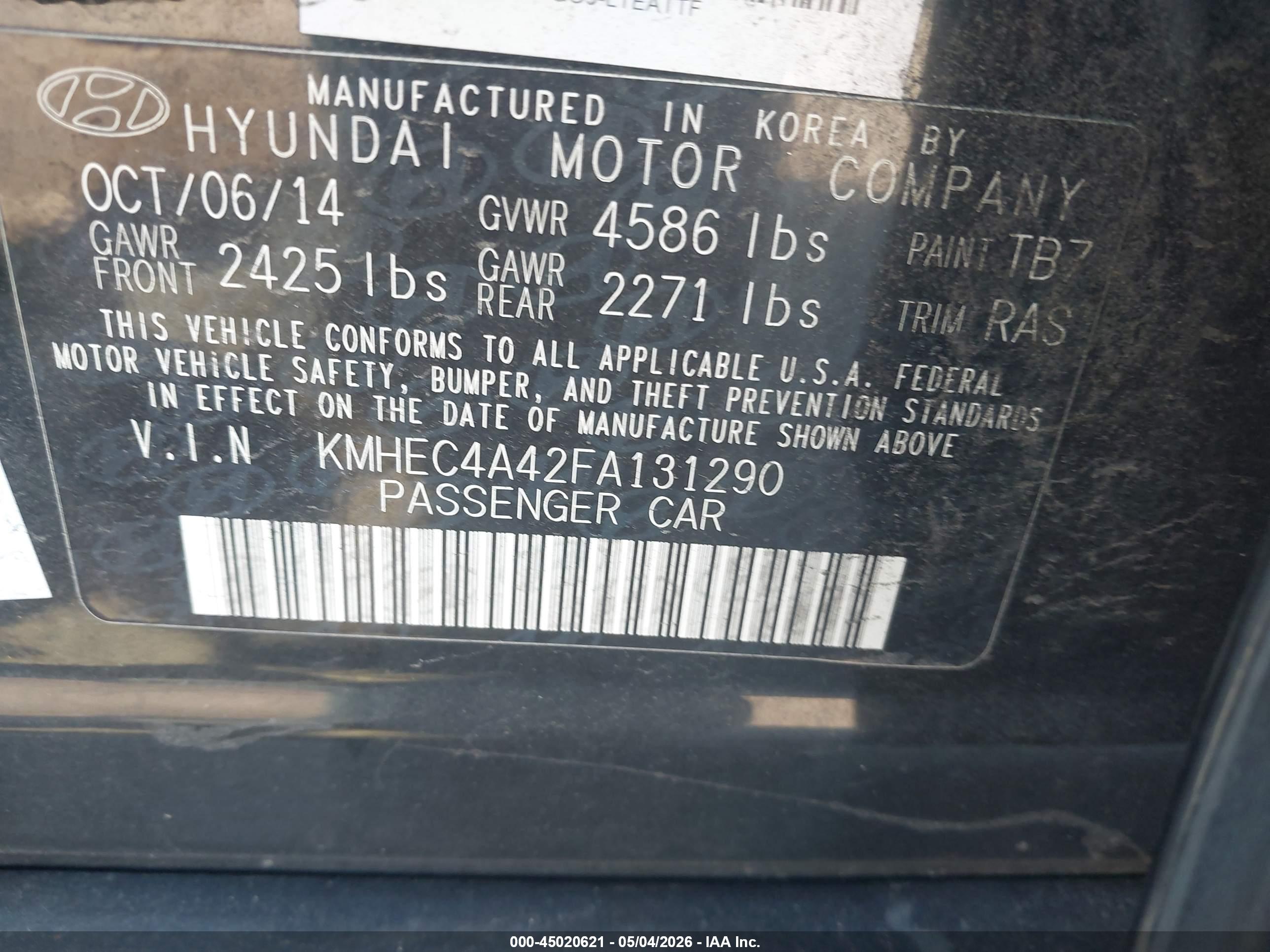 HYUNDAI SONATA image 9