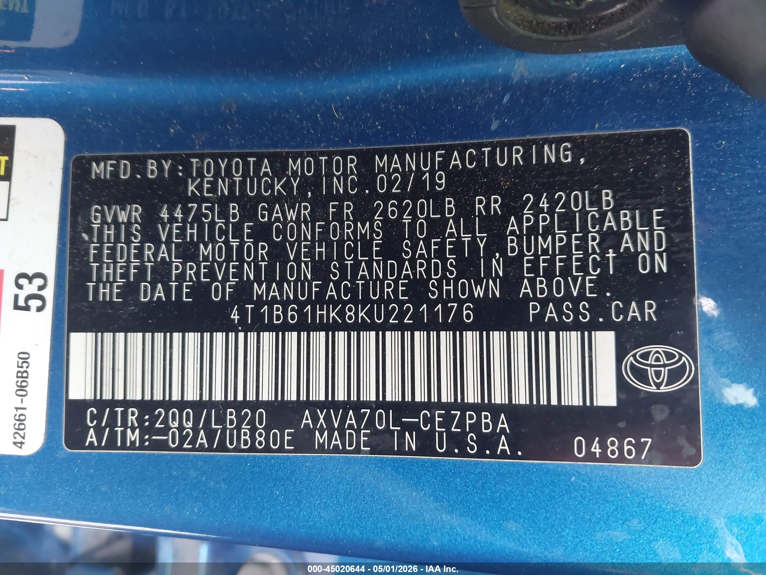 TOYOTA CAMRY image 9