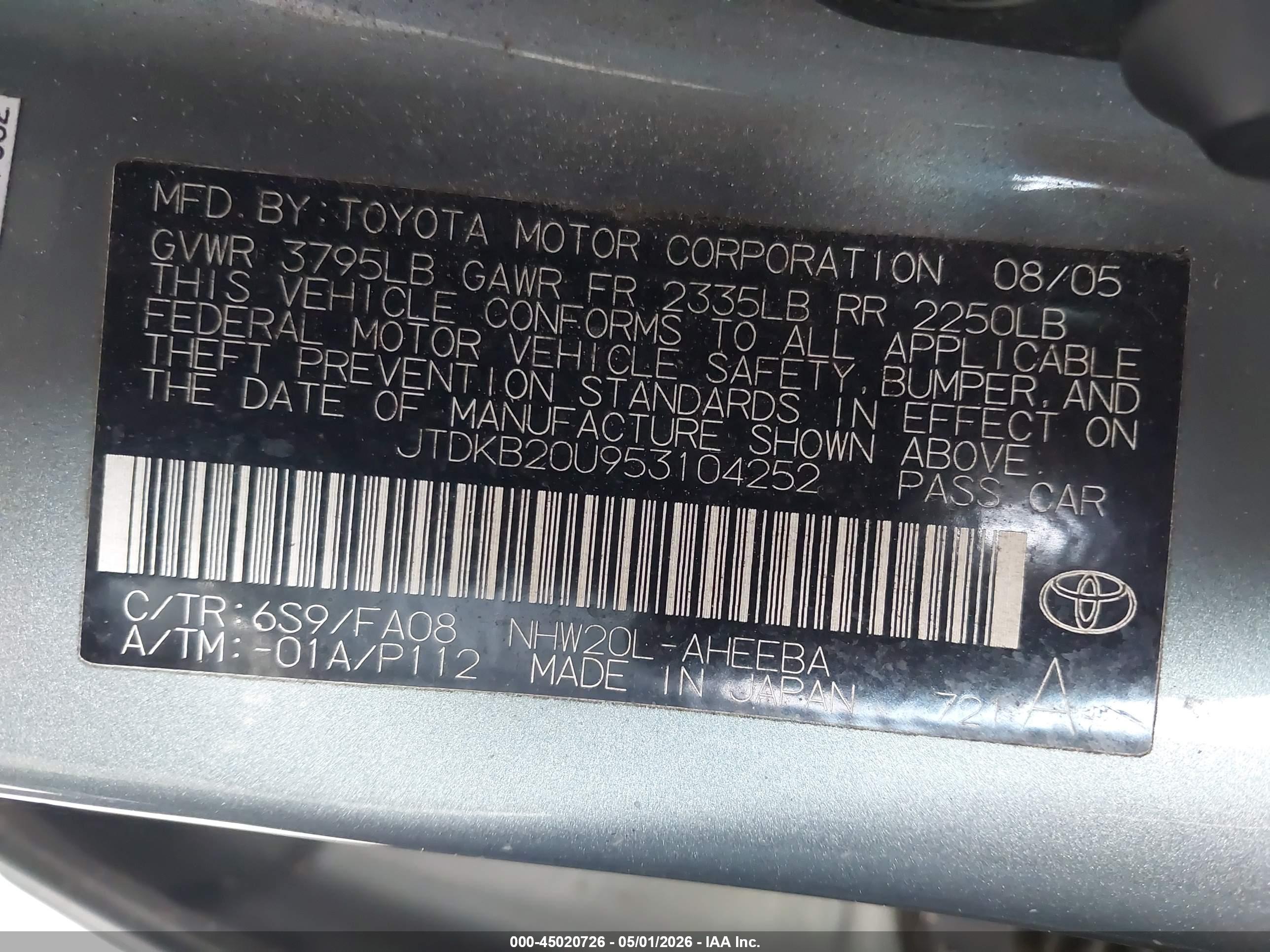 TOYOTA PRIUS image 9