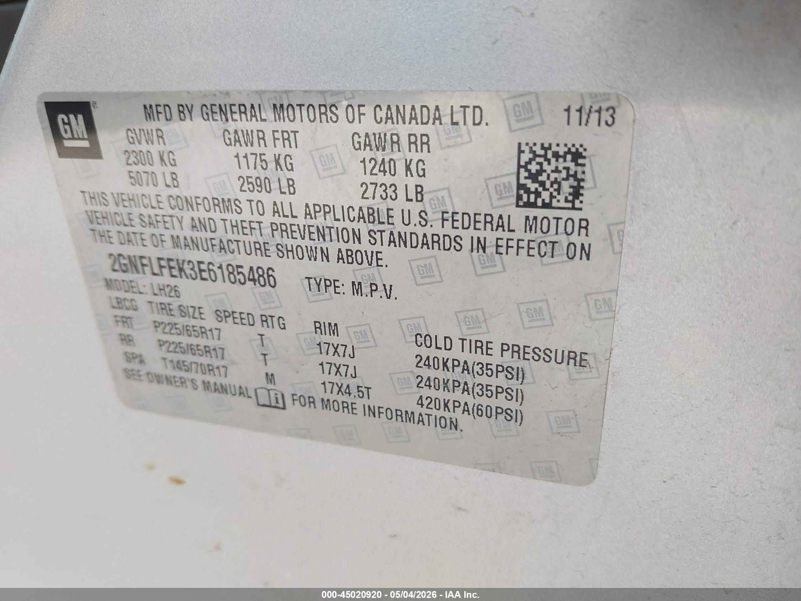CHEVROLET EQUINOX image 9