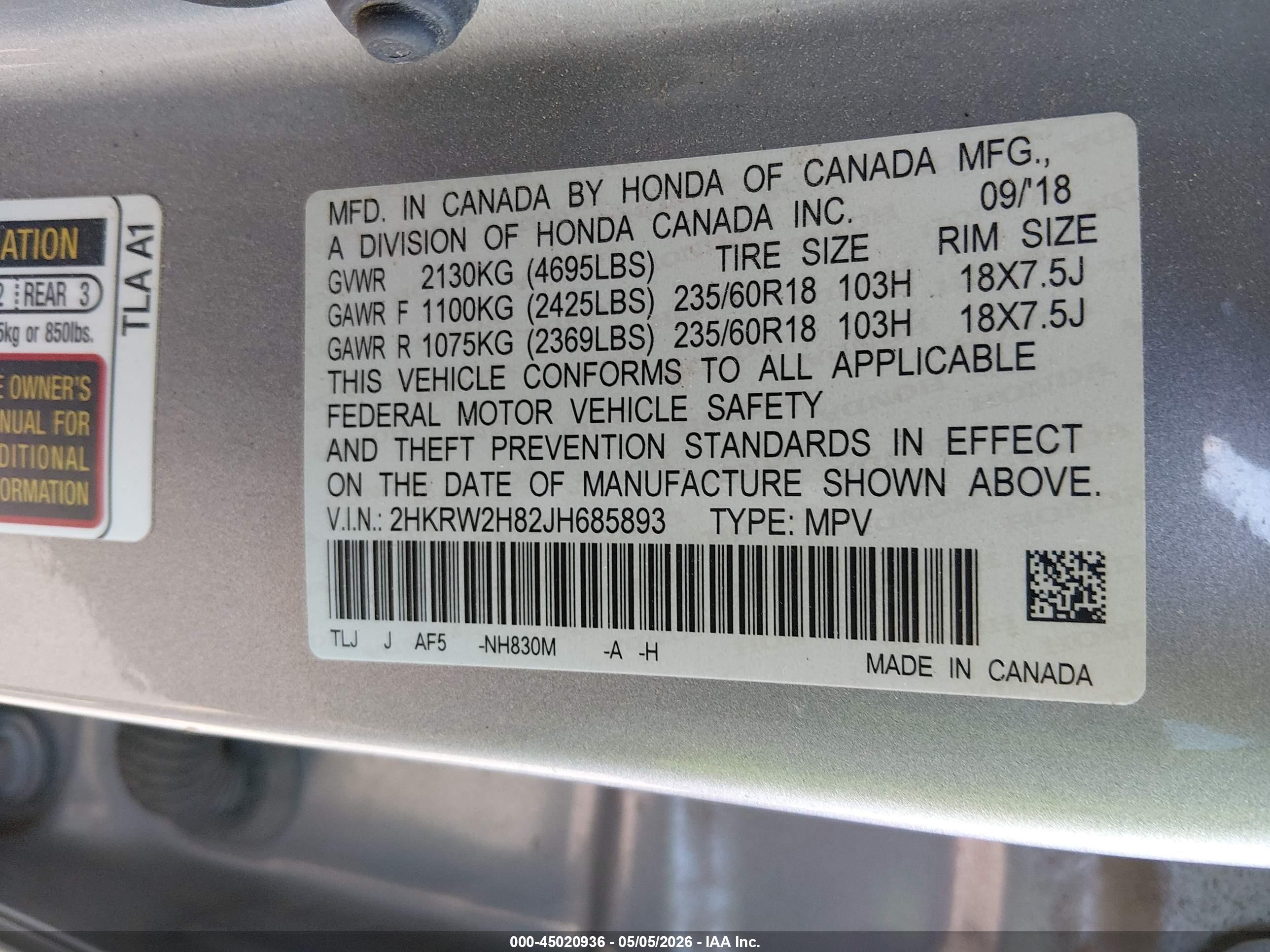 HONDA CR-V image 9