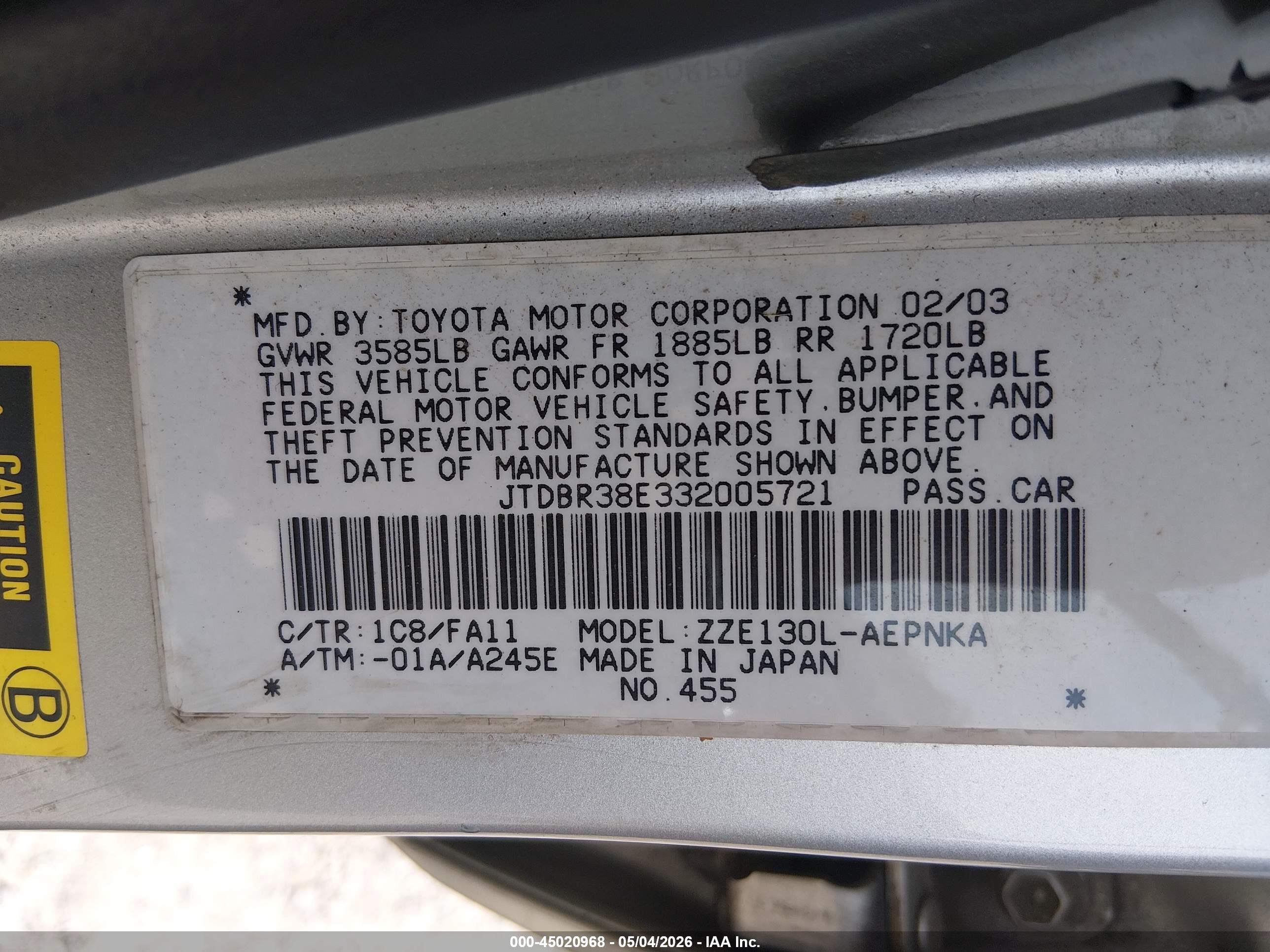 TOYOTA COROLLA image 9