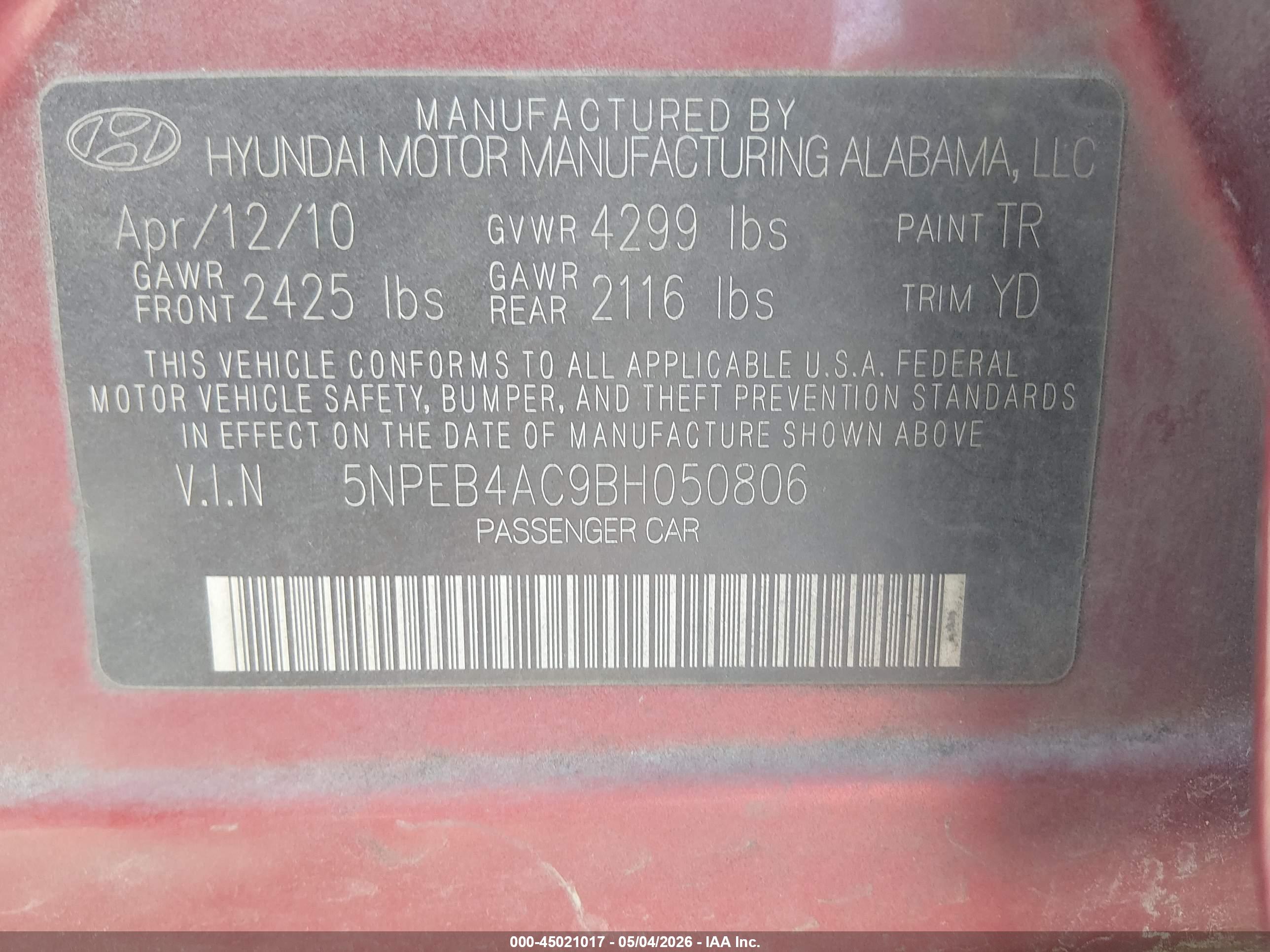 HYUNDAI SONATA image 9