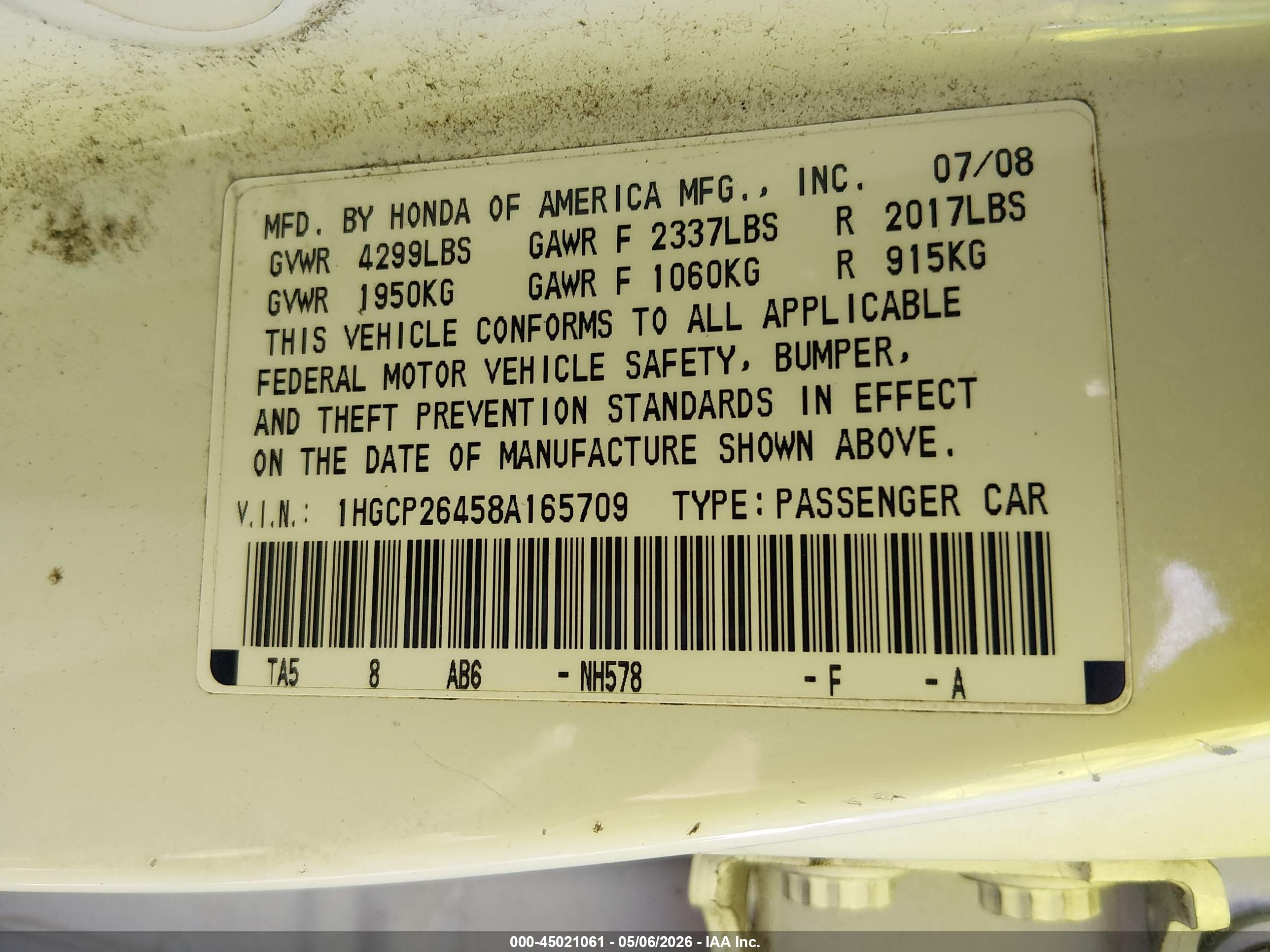 HONDA ACCORD image 9