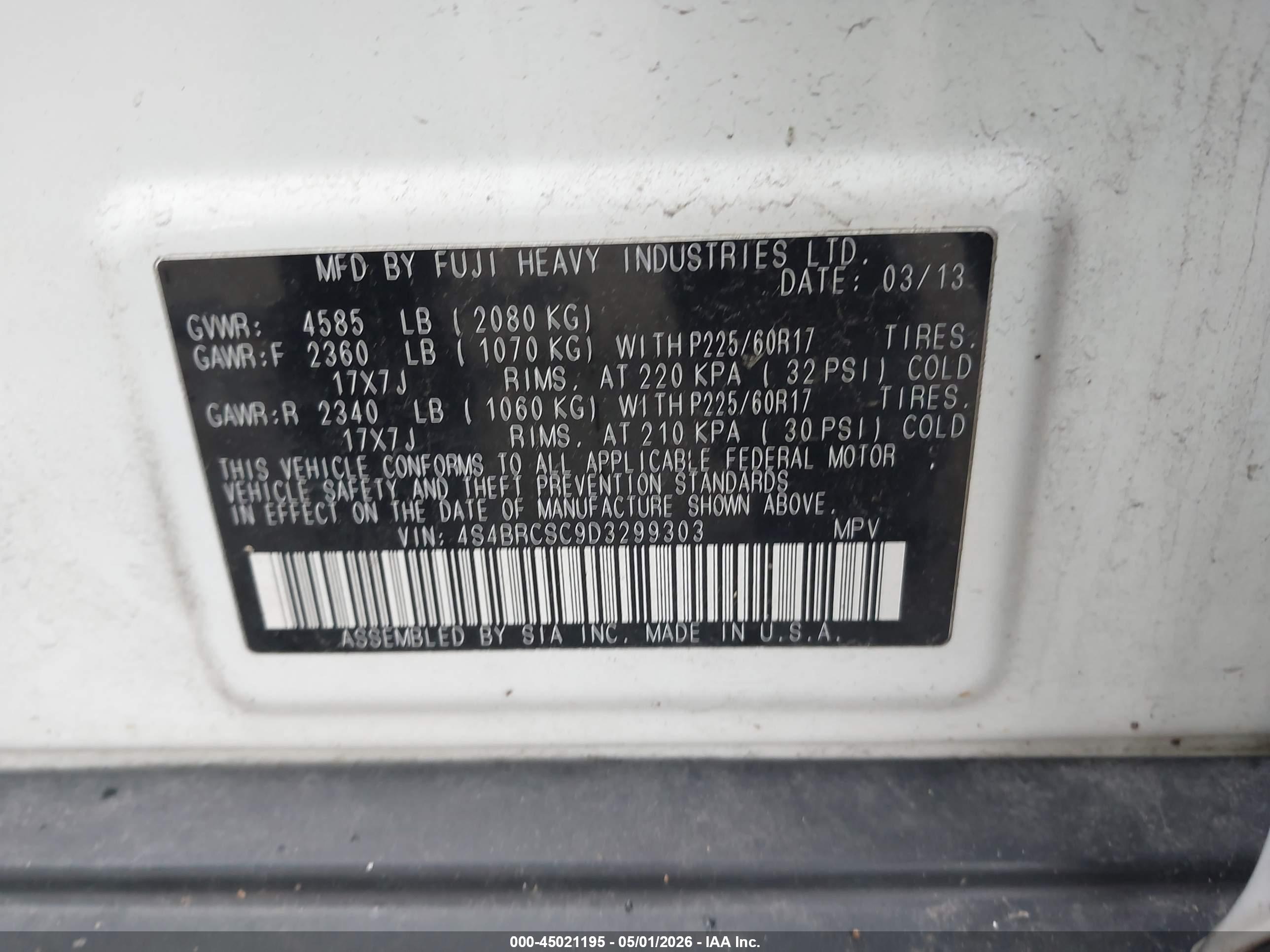 SUBARU OUTBACK image 9
