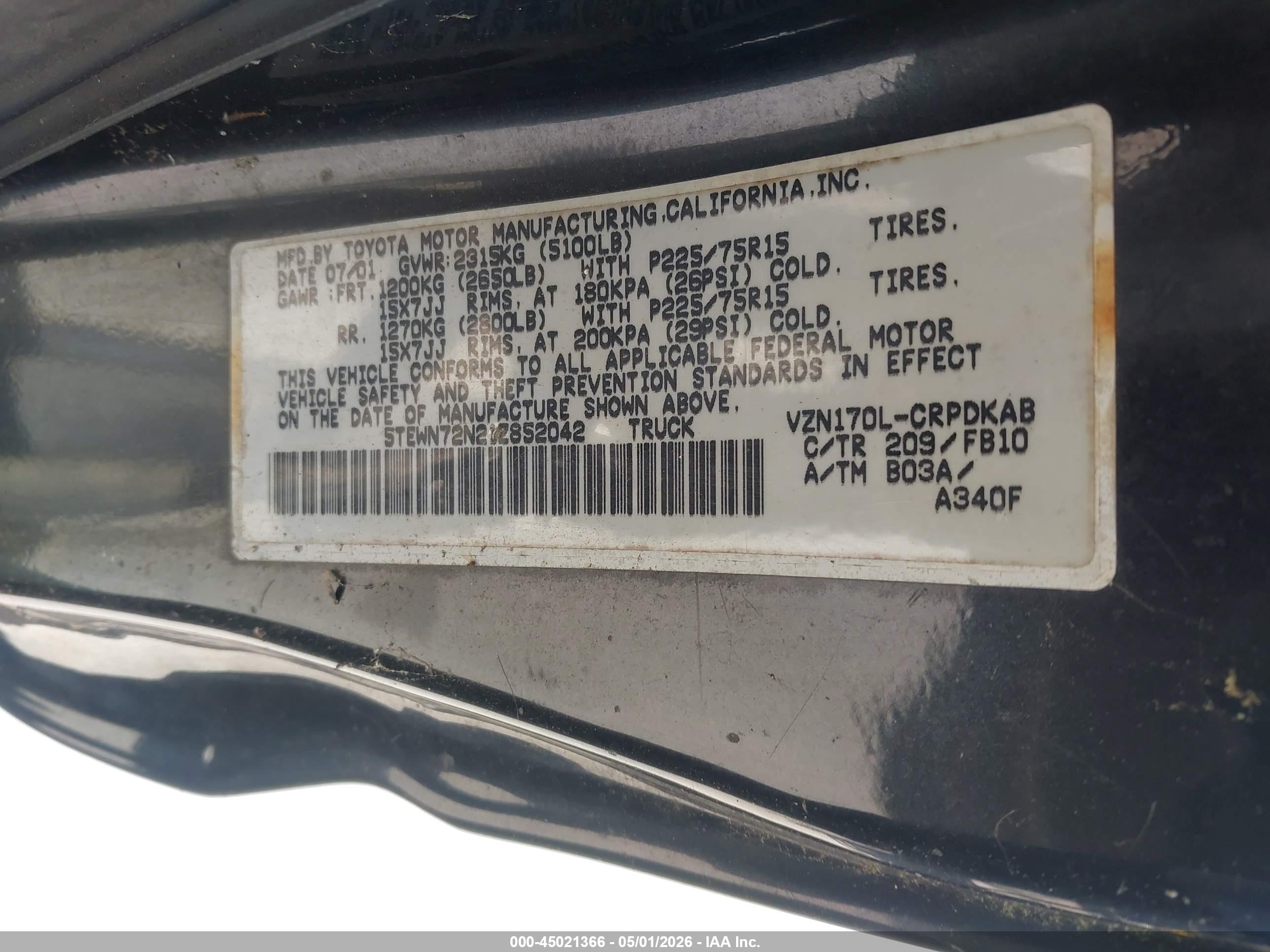 TOYOTA TACOMA image 9