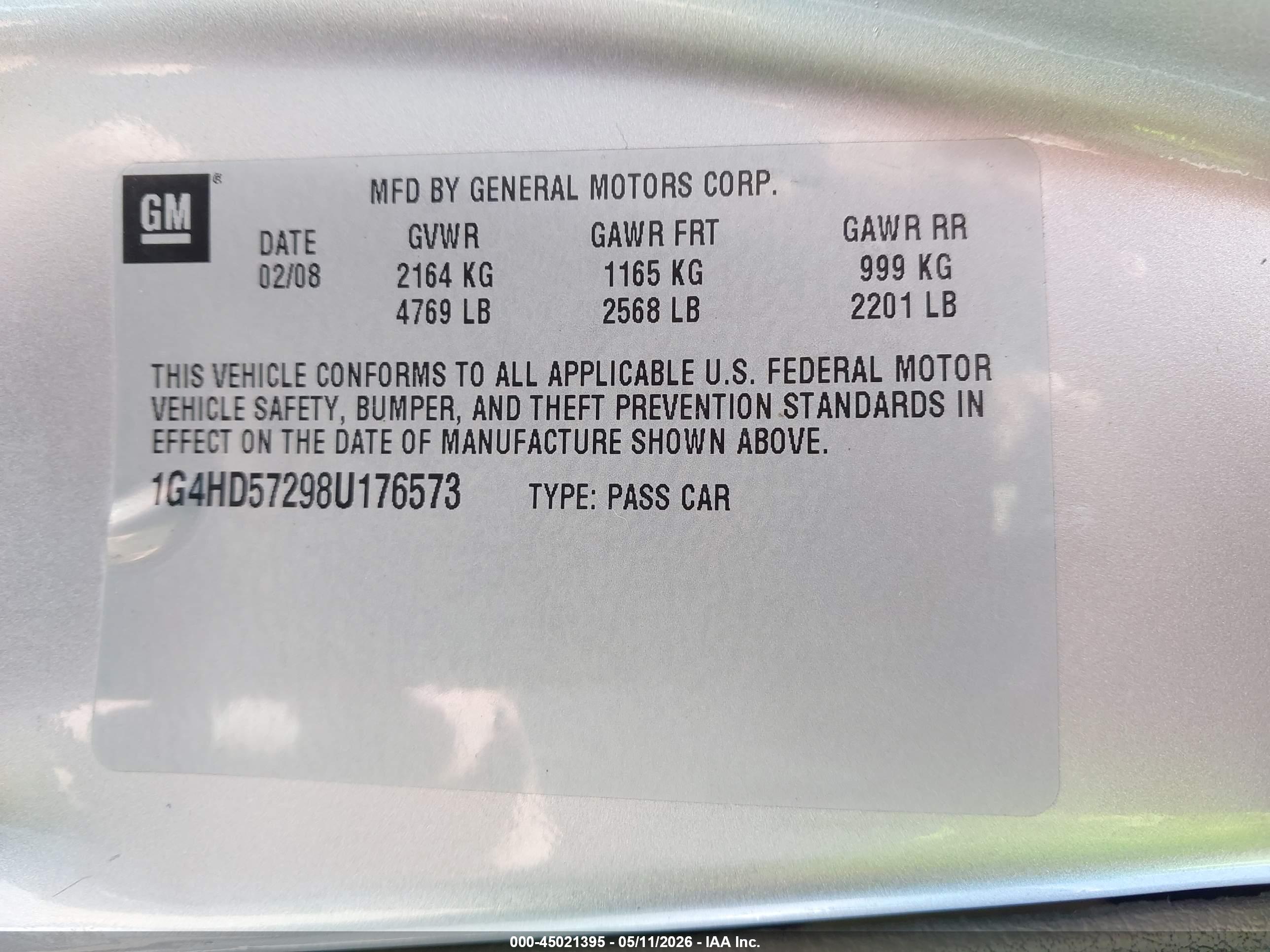 BUICK LUCERNE image 9