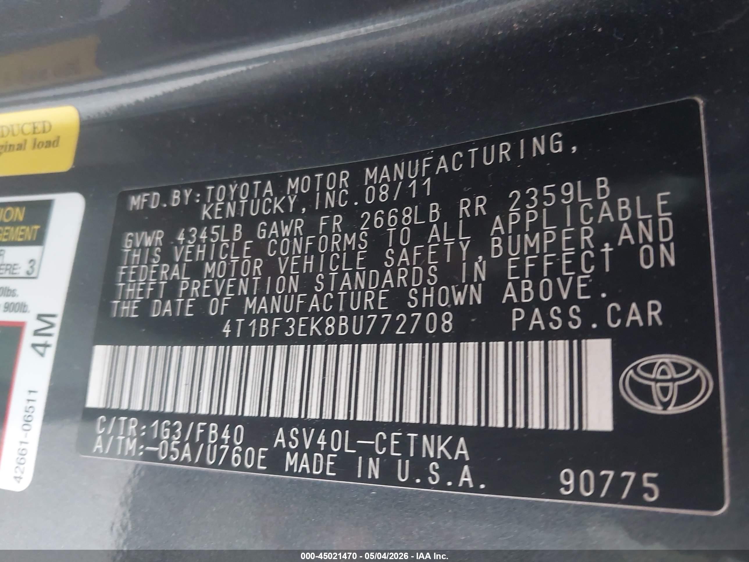 TOYOTA CAMRY image 9