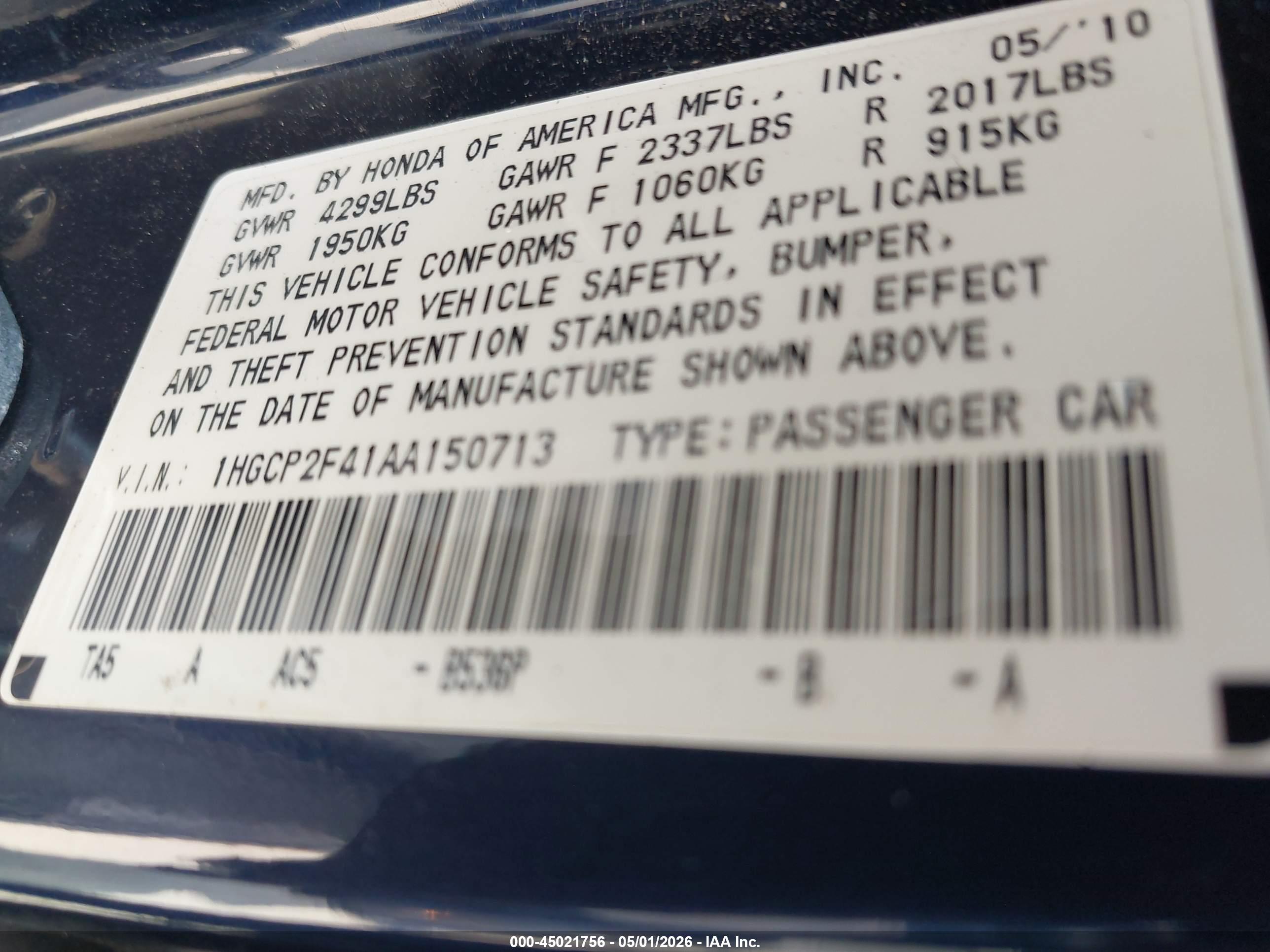HONDA ACCORD image 9