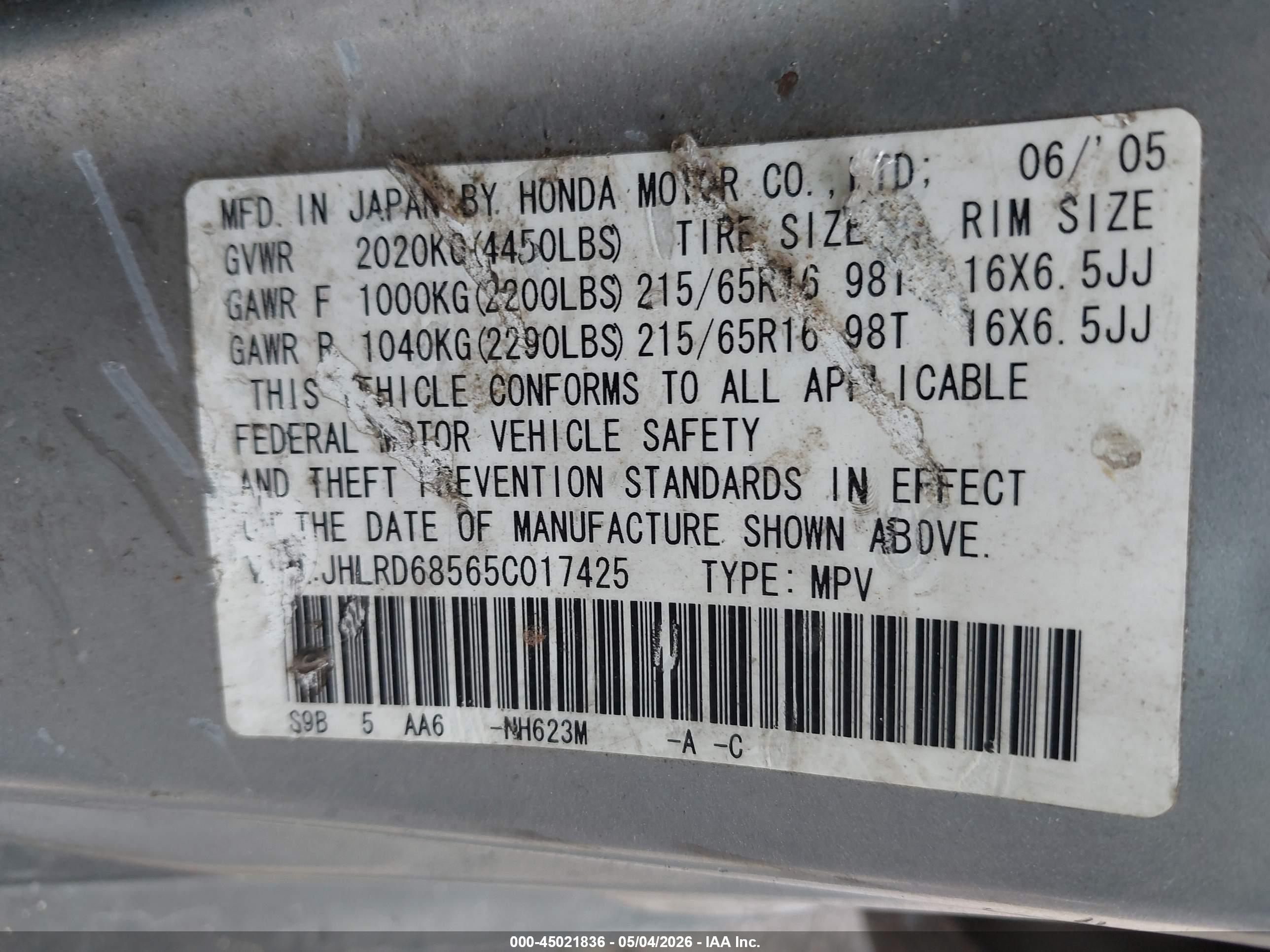 HONDA CR-V image 9