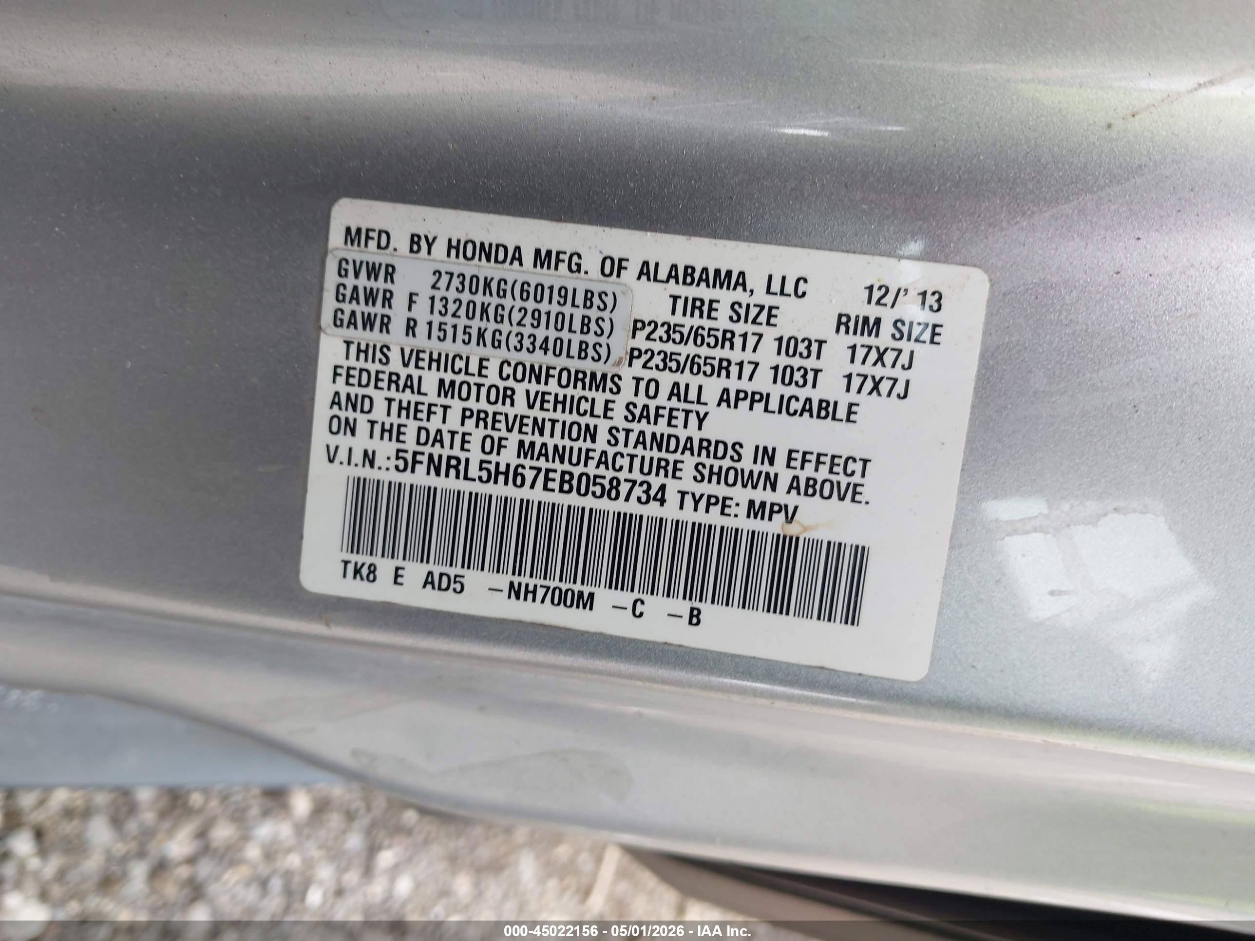 HONDA ODYSSEY image 9