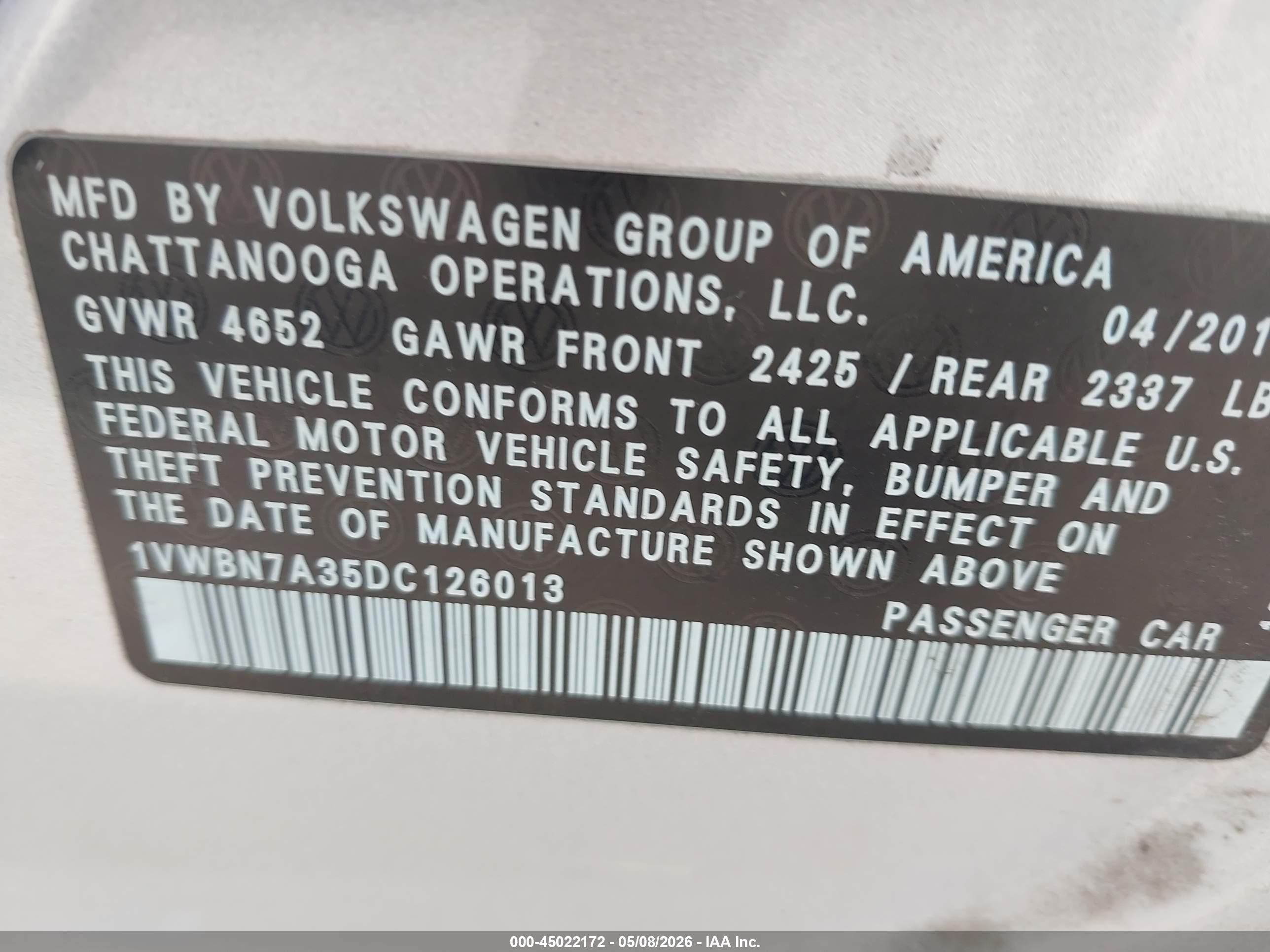 VOLKSWAGEN PASSAT image 9