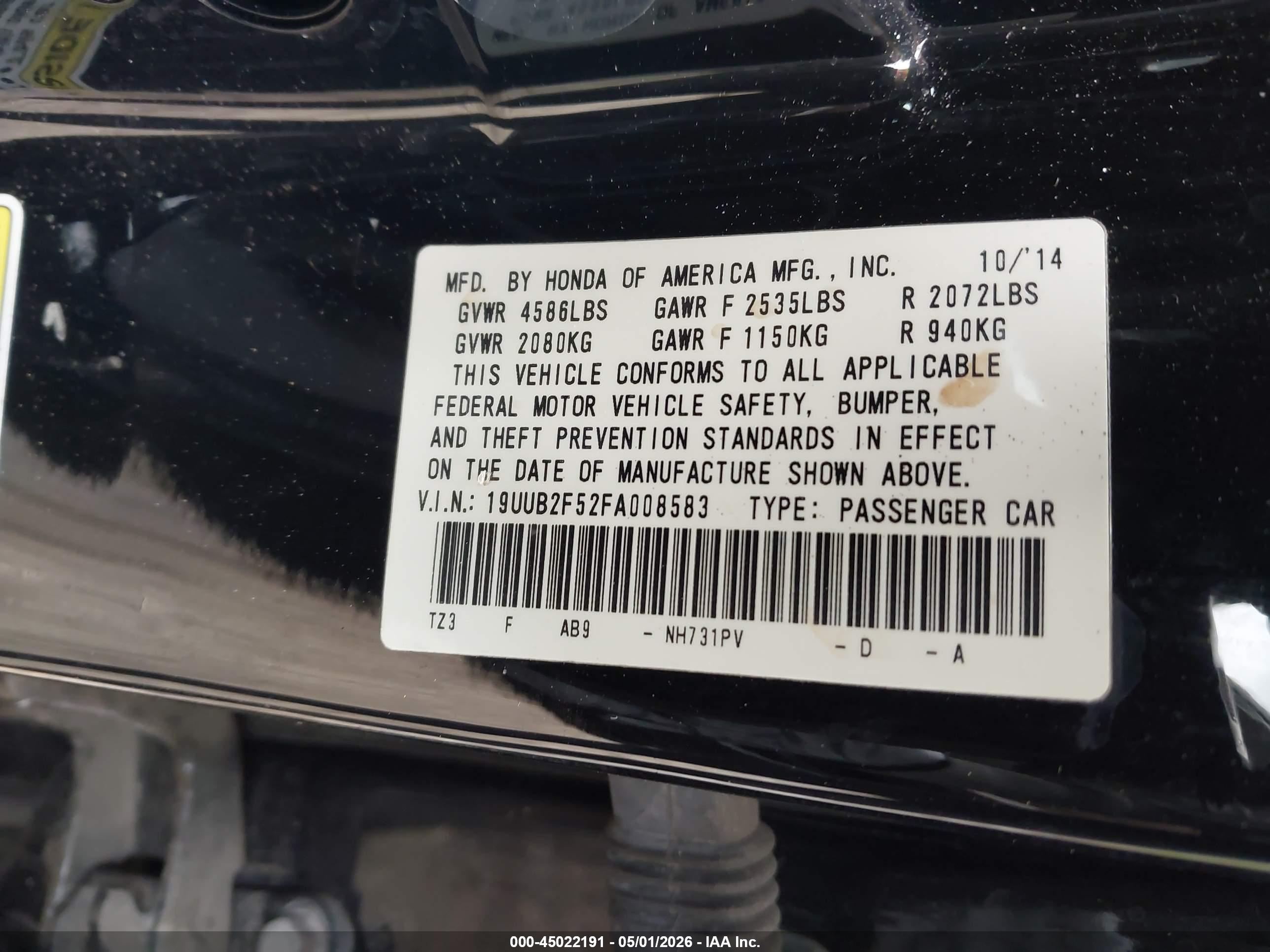 ACURA TLX image 9