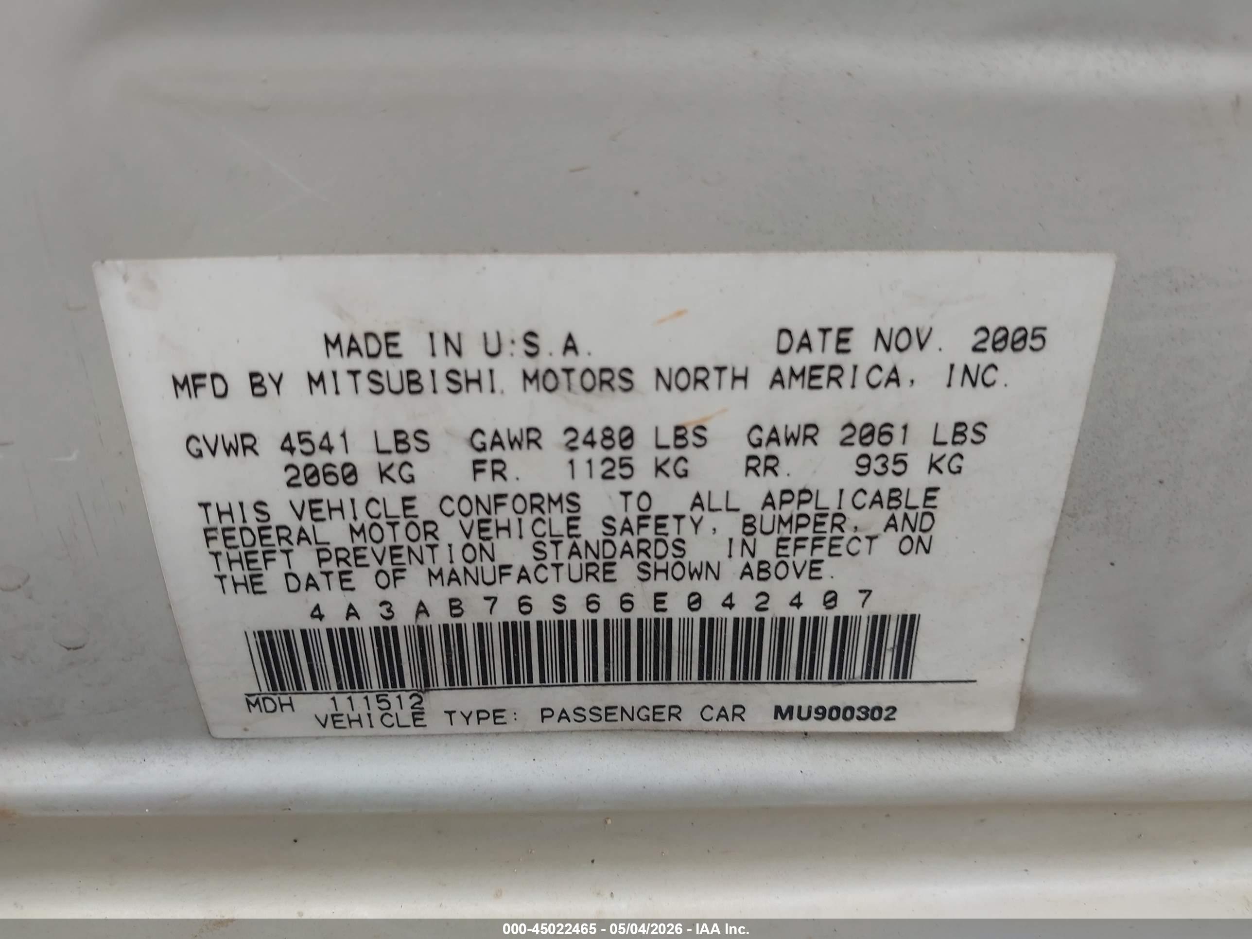 MITSUBISHI GALANT image 9