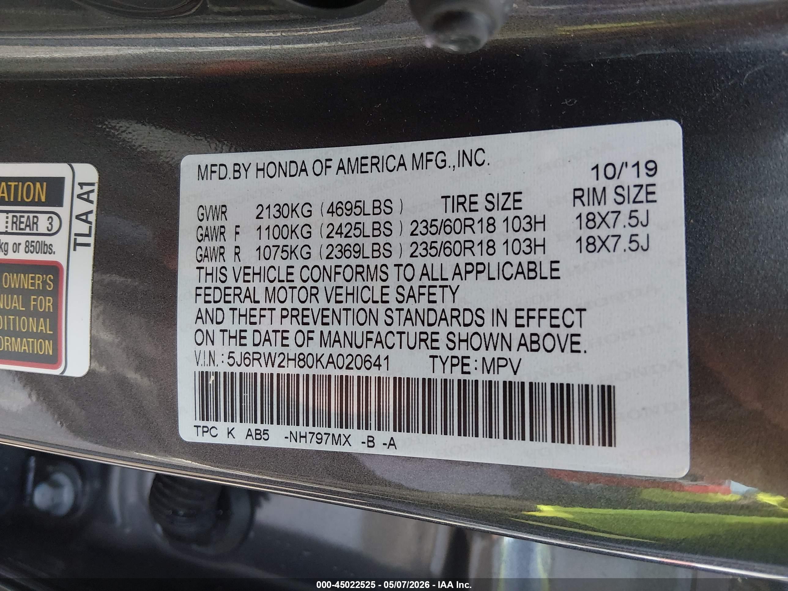 HONDA CR-V image 9