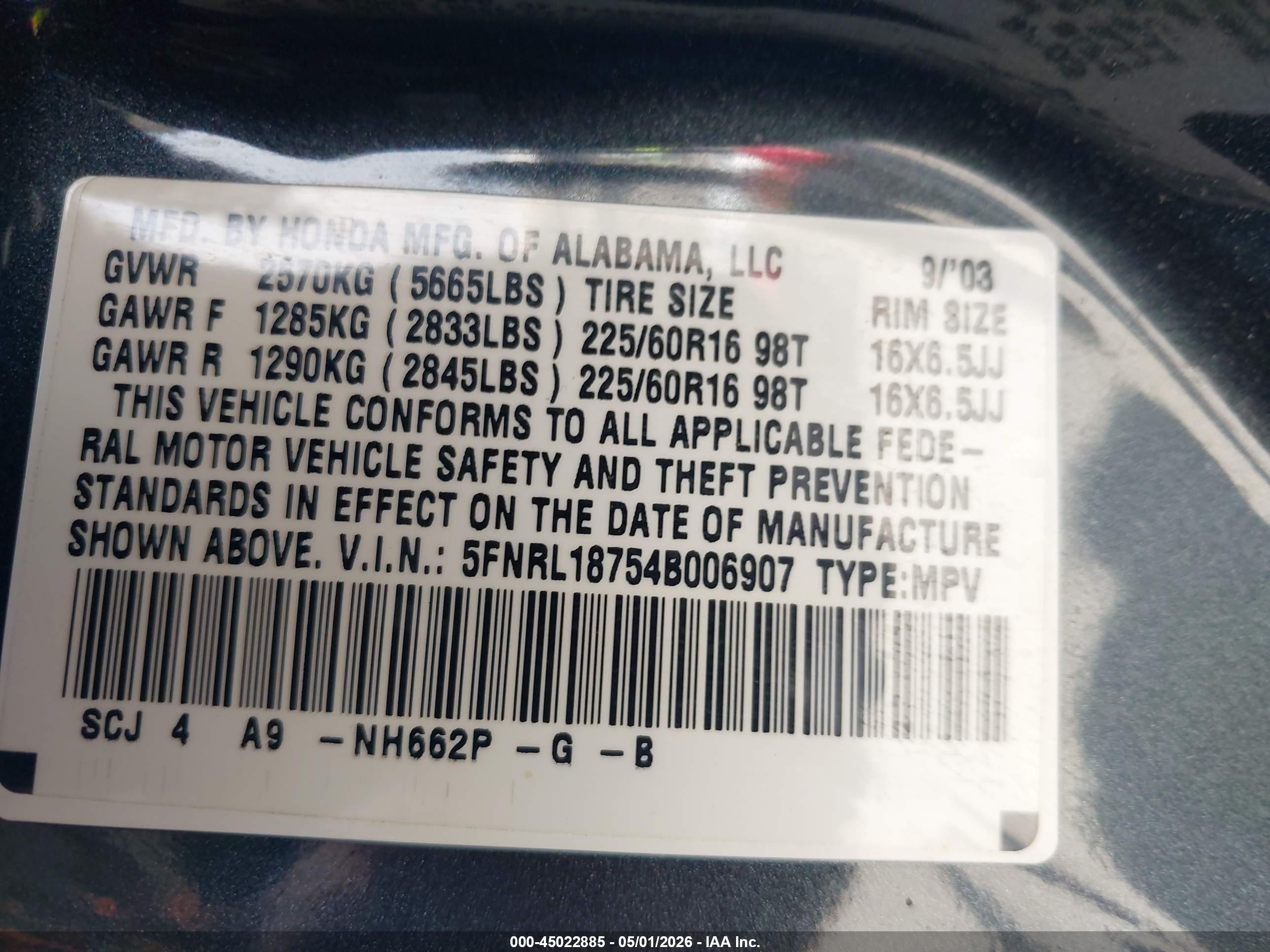 HONDA ODYSSEY image 9