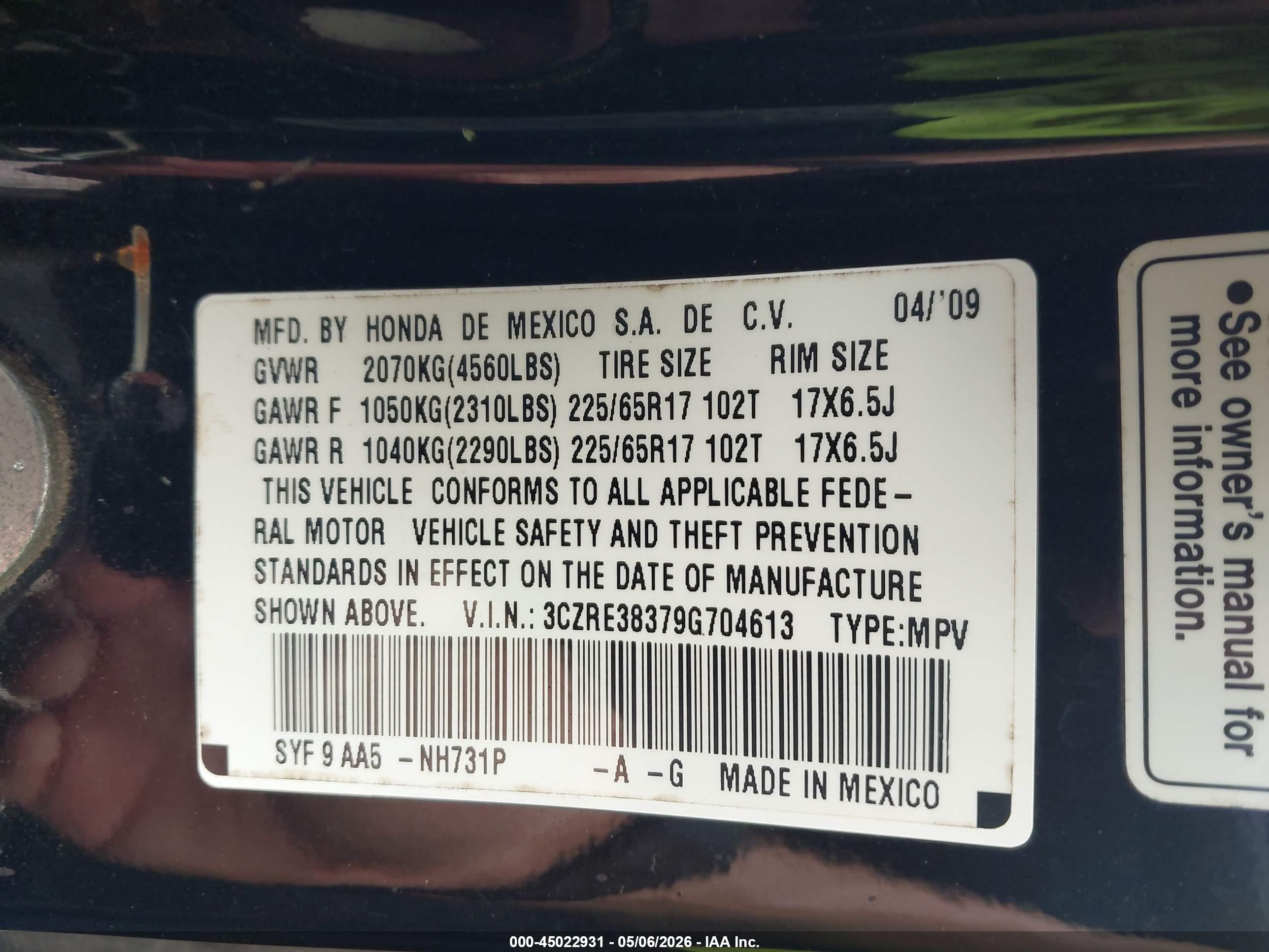HONDA CR-V image 9
