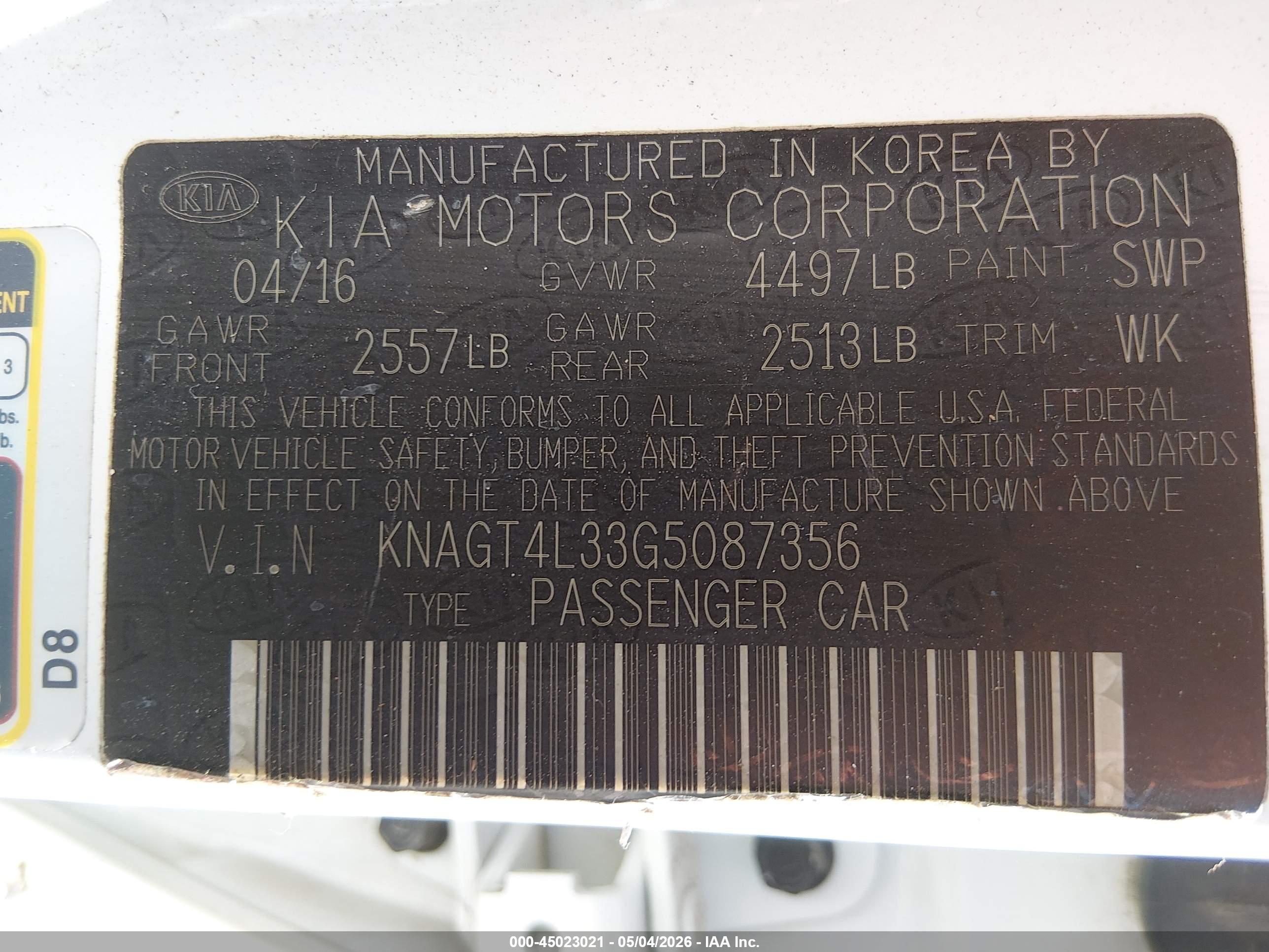 KIA OPTIMA image 9