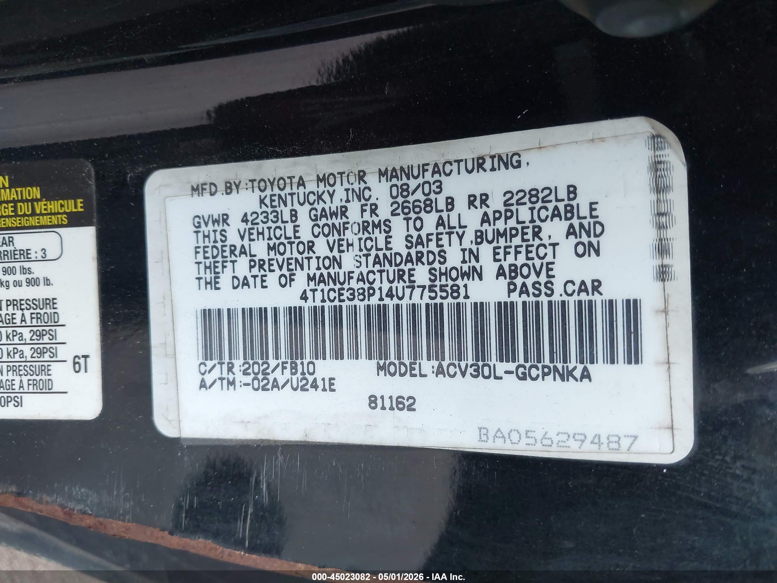 TOYOTA CAMRY image 9