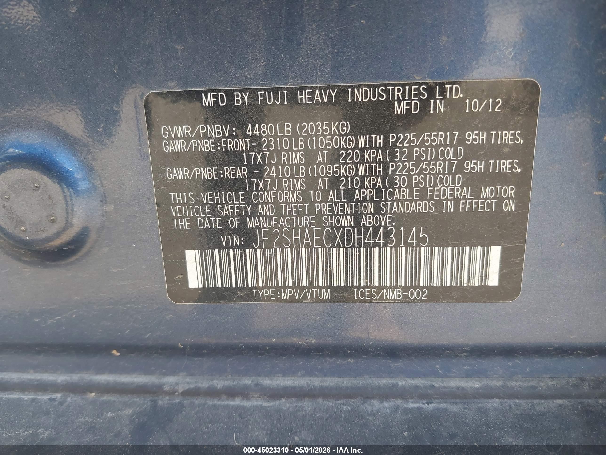 SUBARU FORESTER image 9