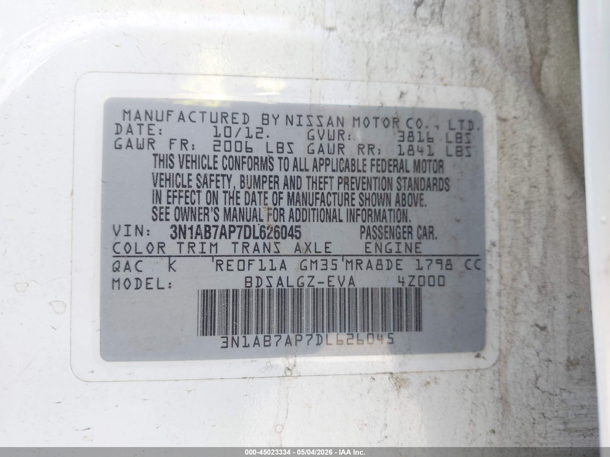NISSAN SENTRA image 9