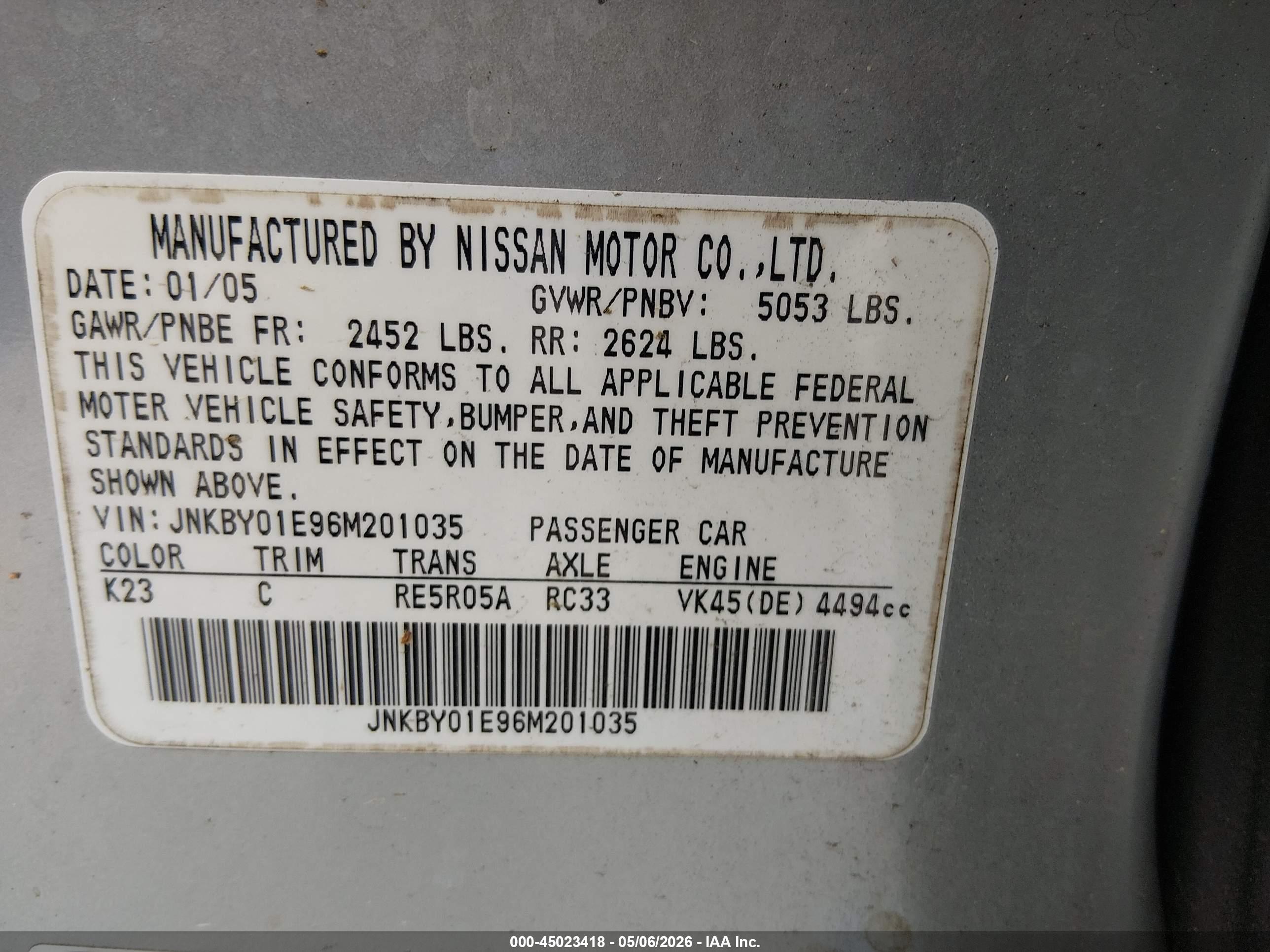 INFINITI M45 image 9