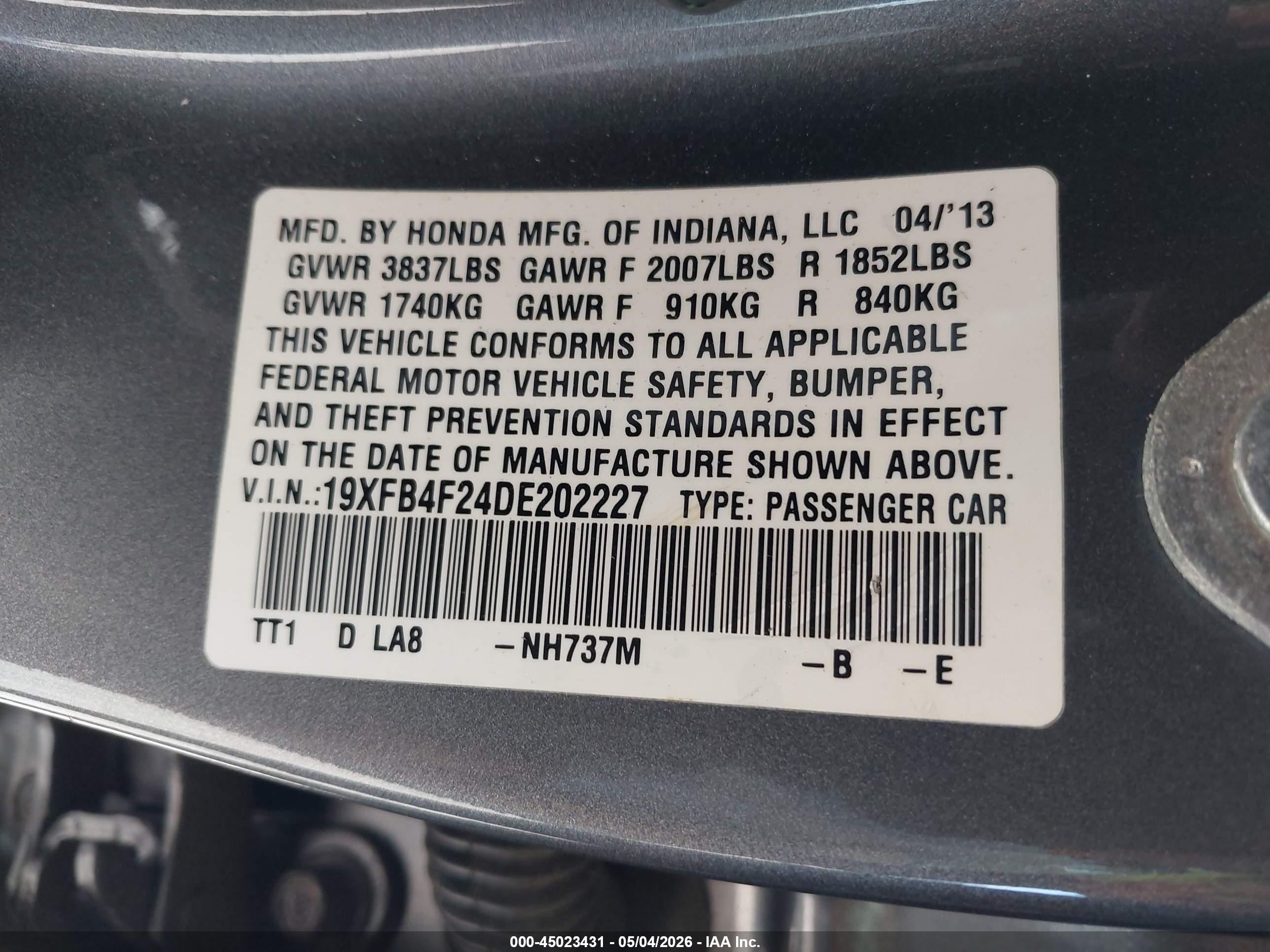 HONDA CIVIC image 9