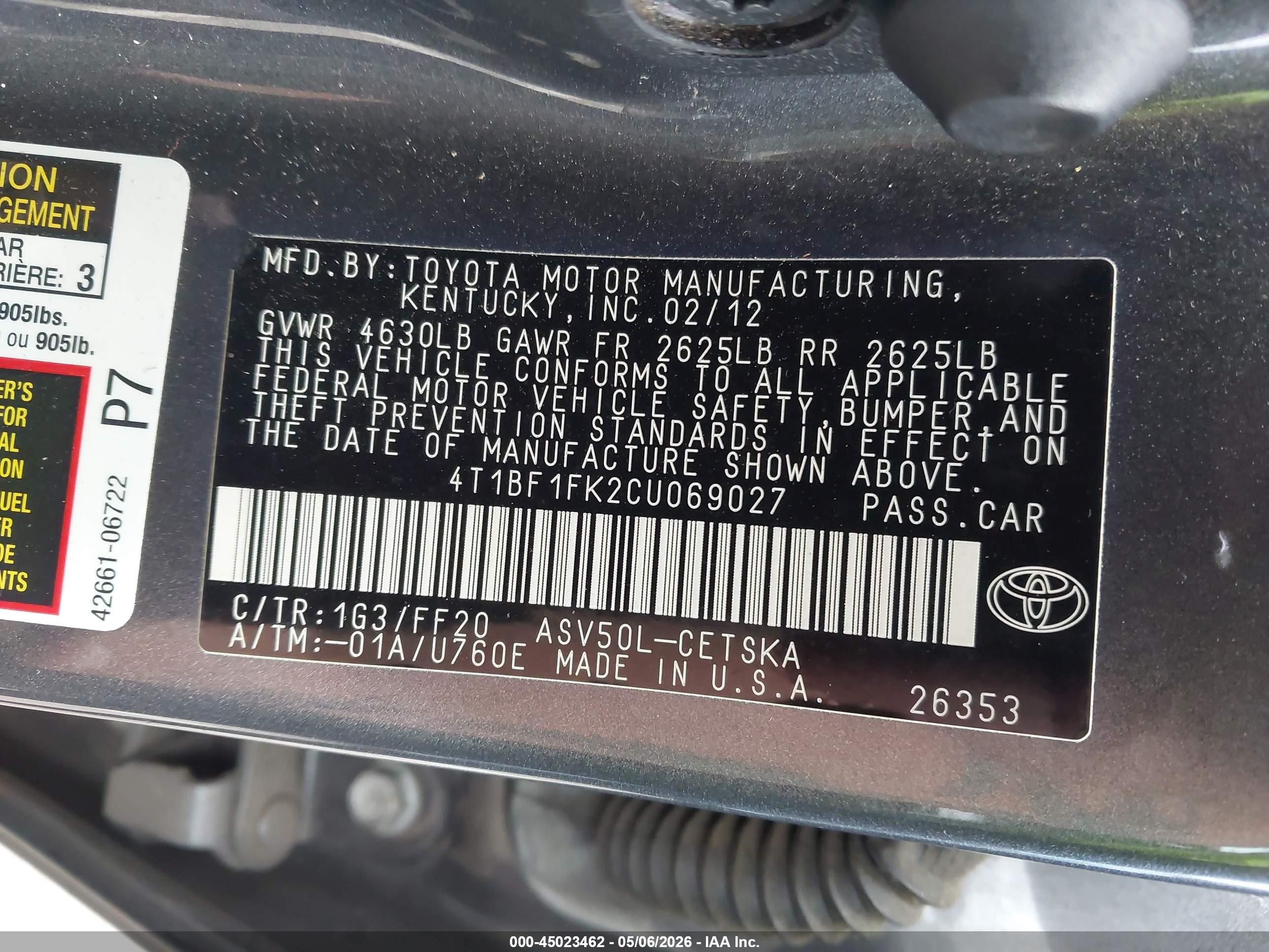TOYOTA CAMRY image 9