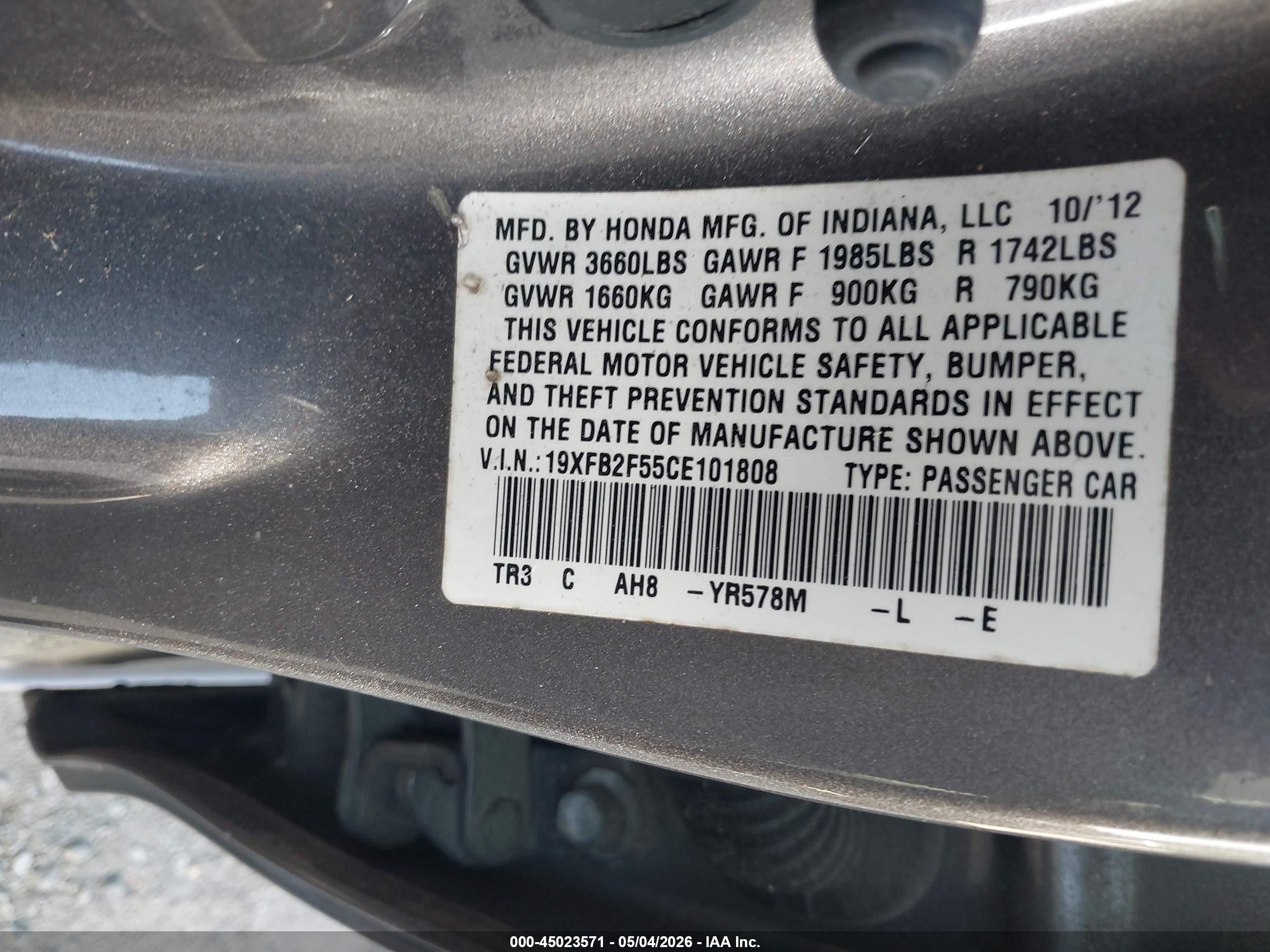 HONDA CIVIC image 9