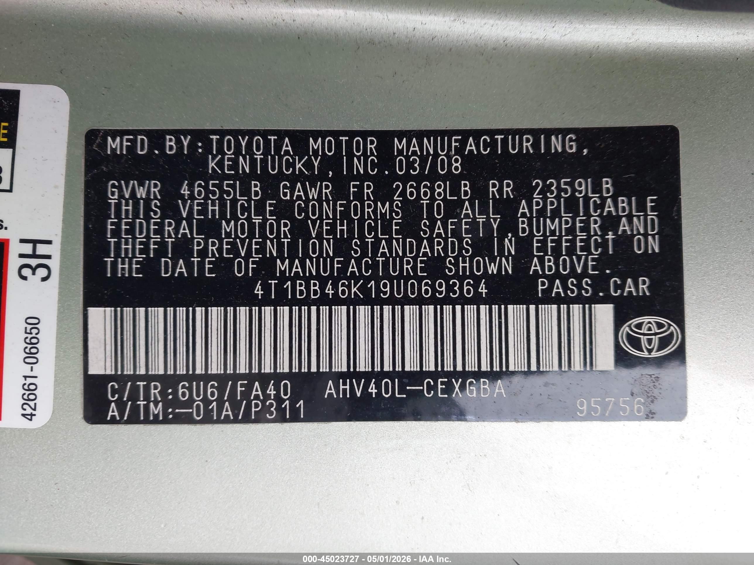 TOYOTA CAMRY image 9