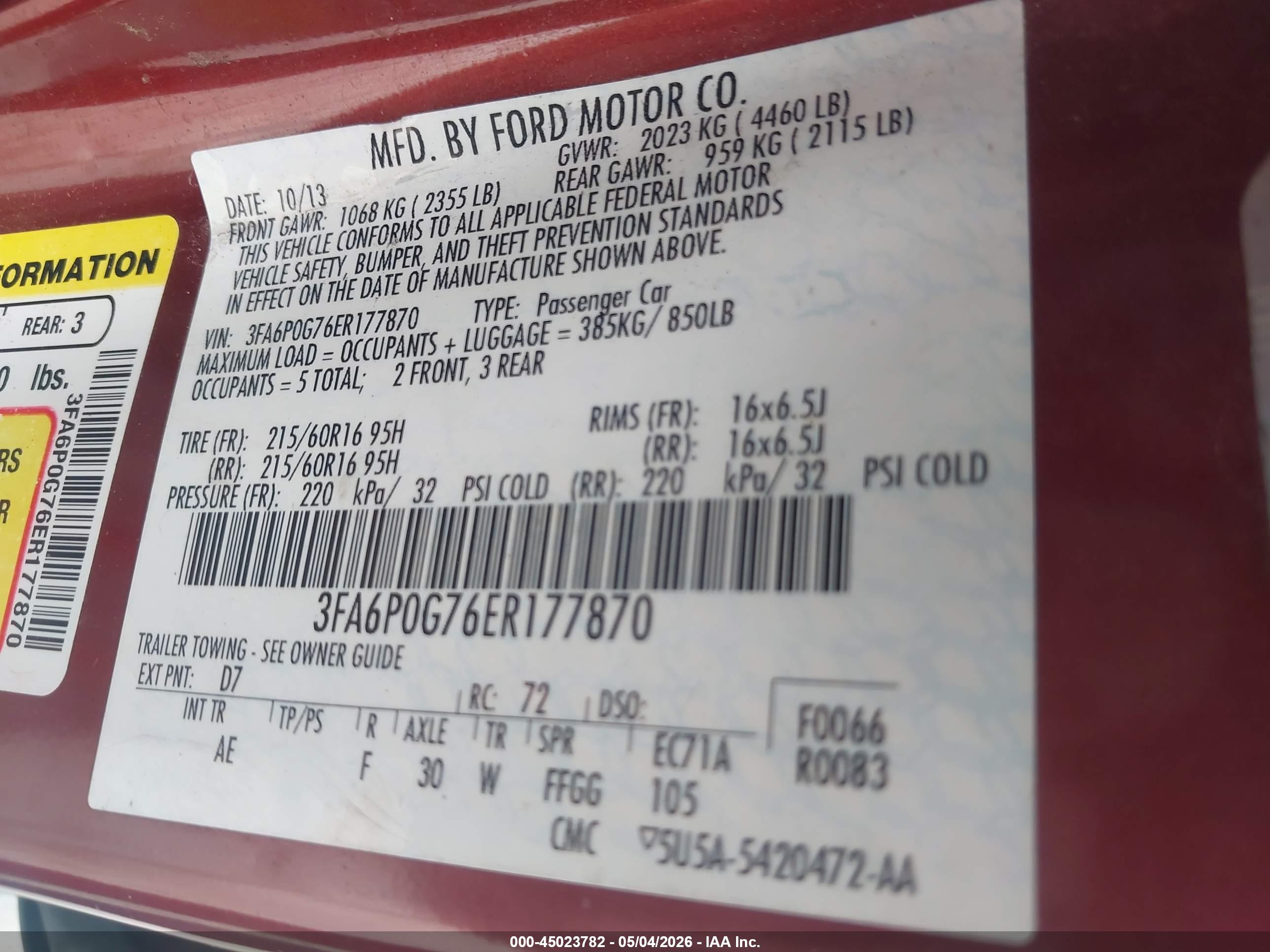 FORD FUSION image 9