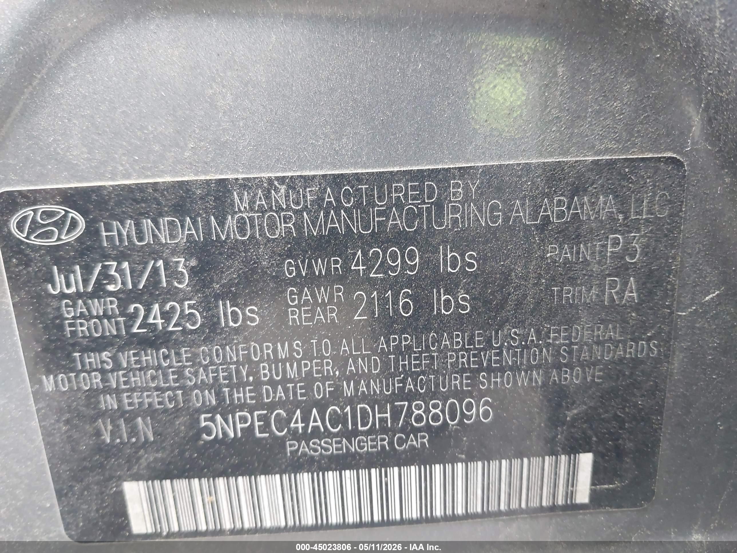 HYUNDAI SONATA image 9