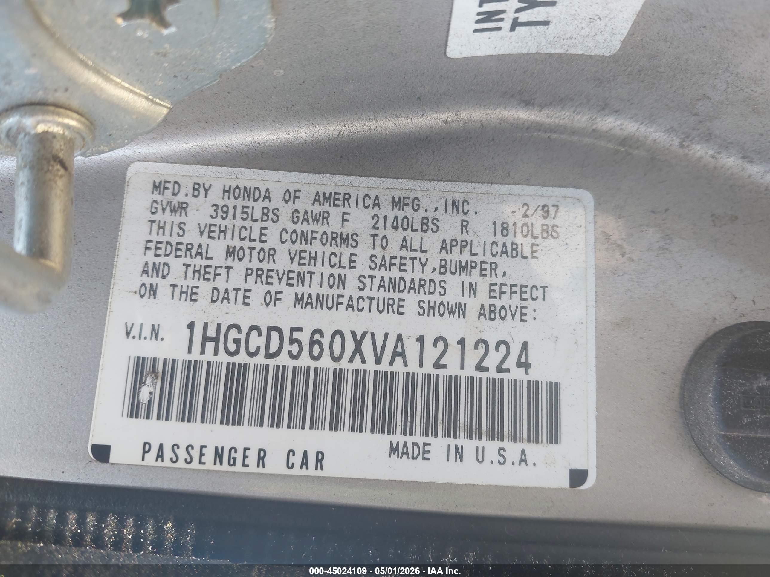 HONDA ACCORD image 9