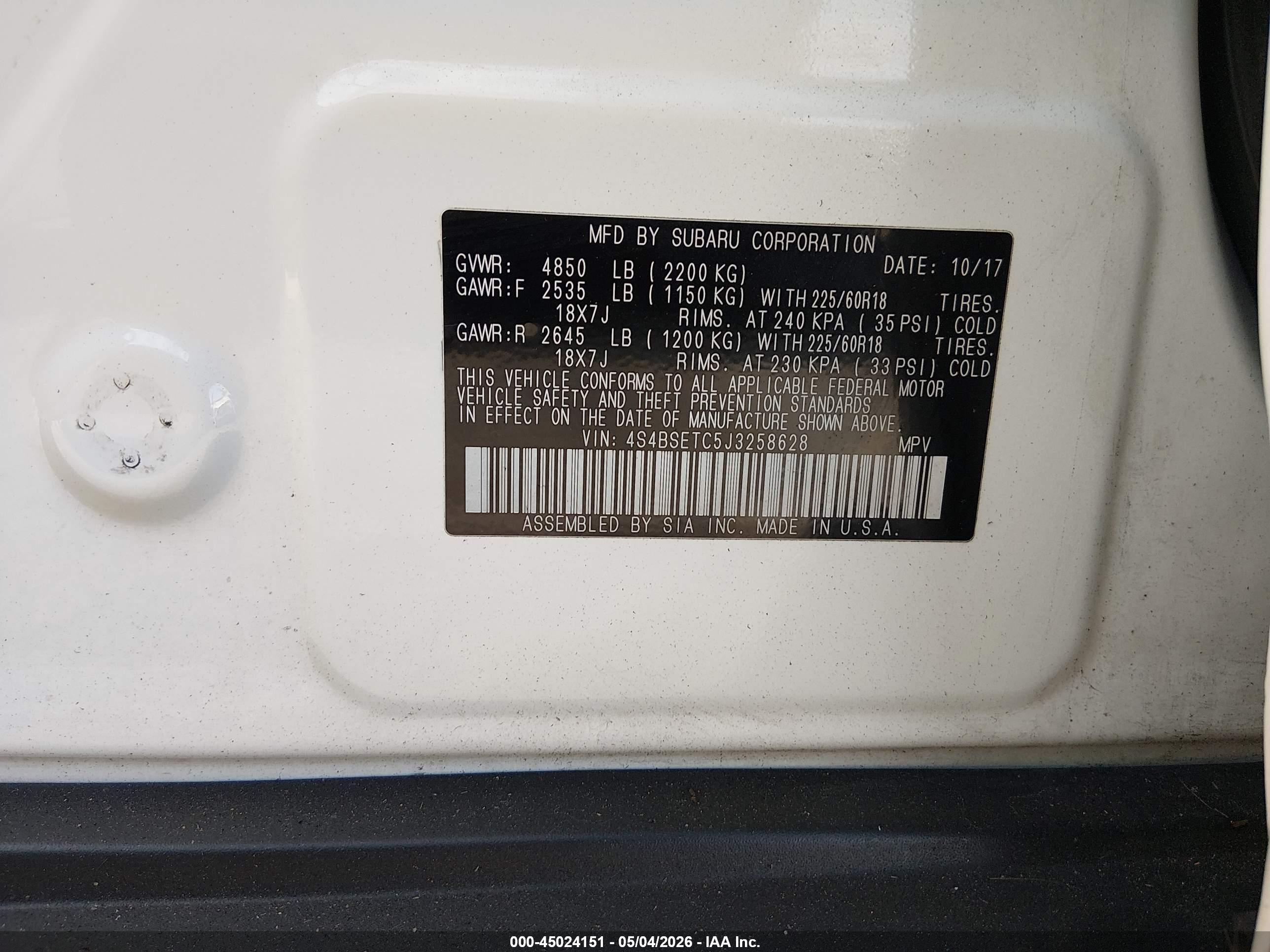 SUBARU OUTBACK image 9