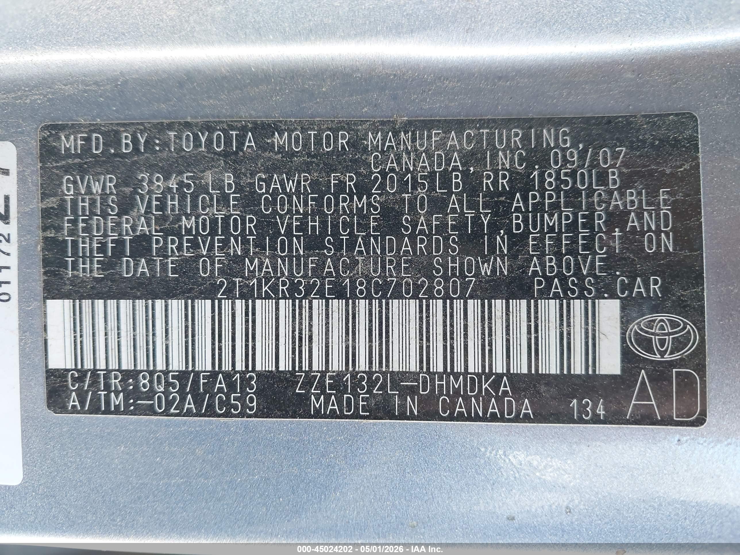 TOYOTA MATRIX image 9