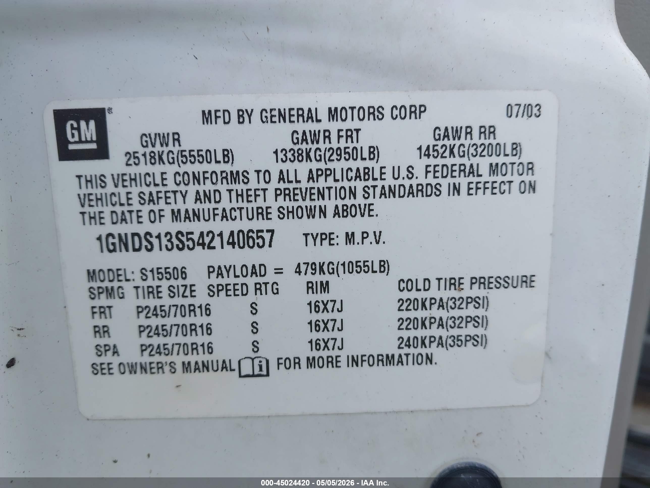 CHEVROLET TRAILBLAZER image 9