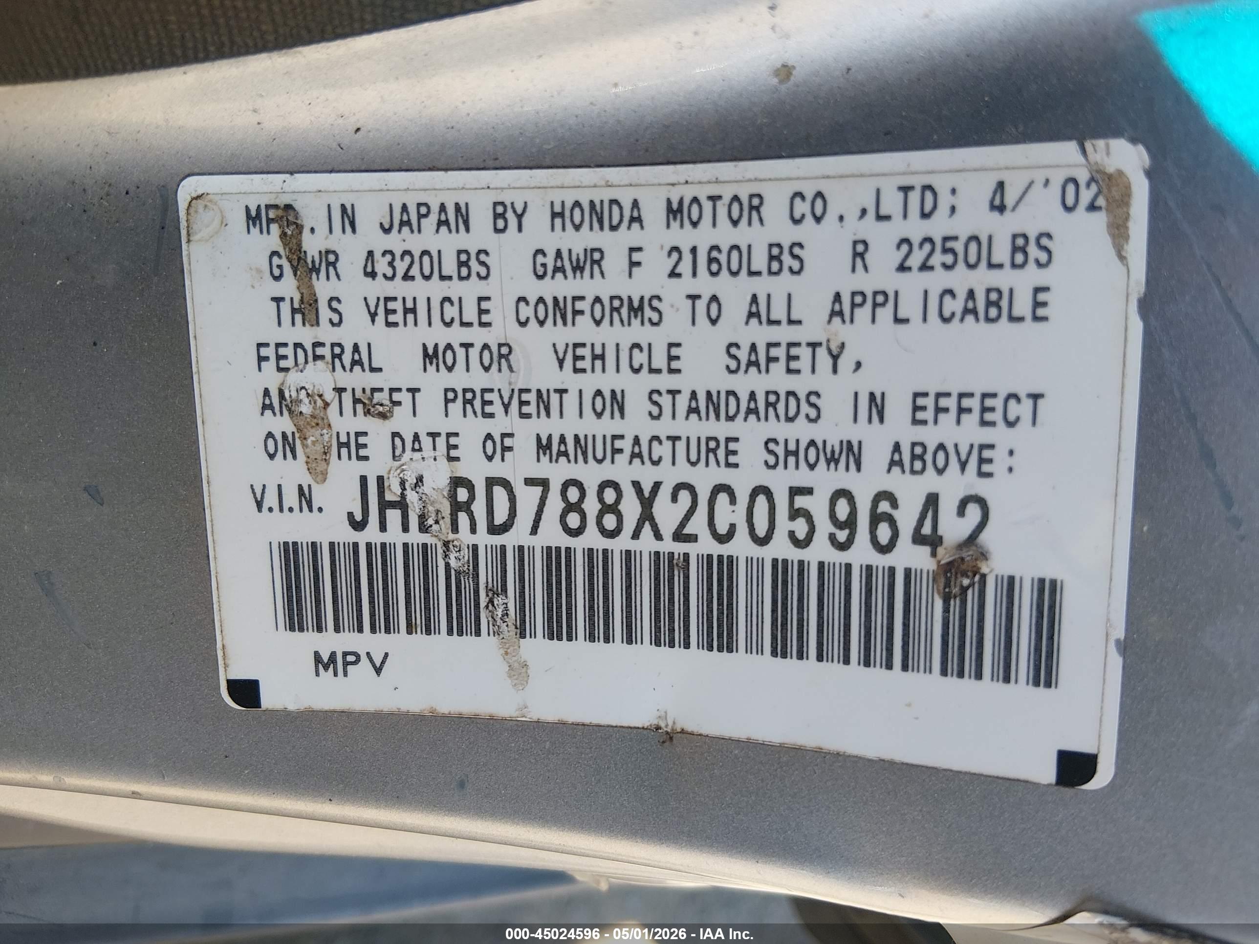HONDA CR-V image 9