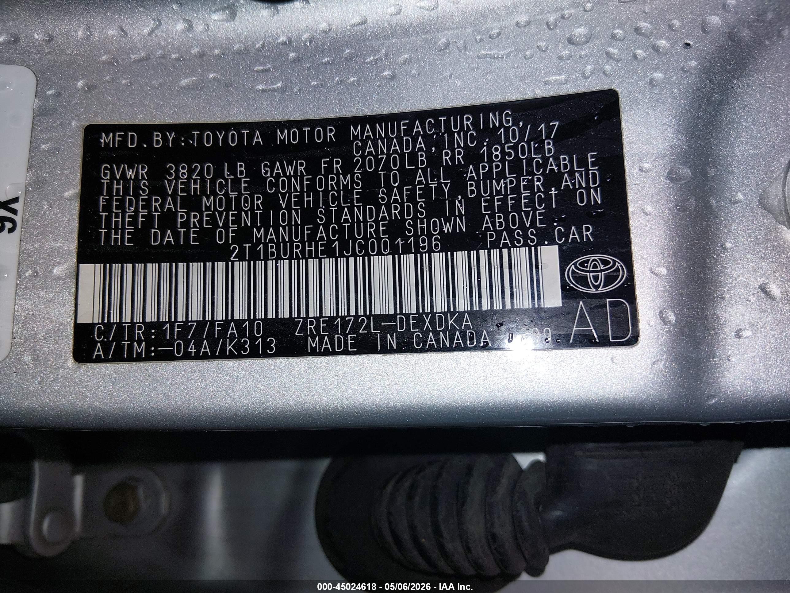 TOYOTA COROLLA image 9