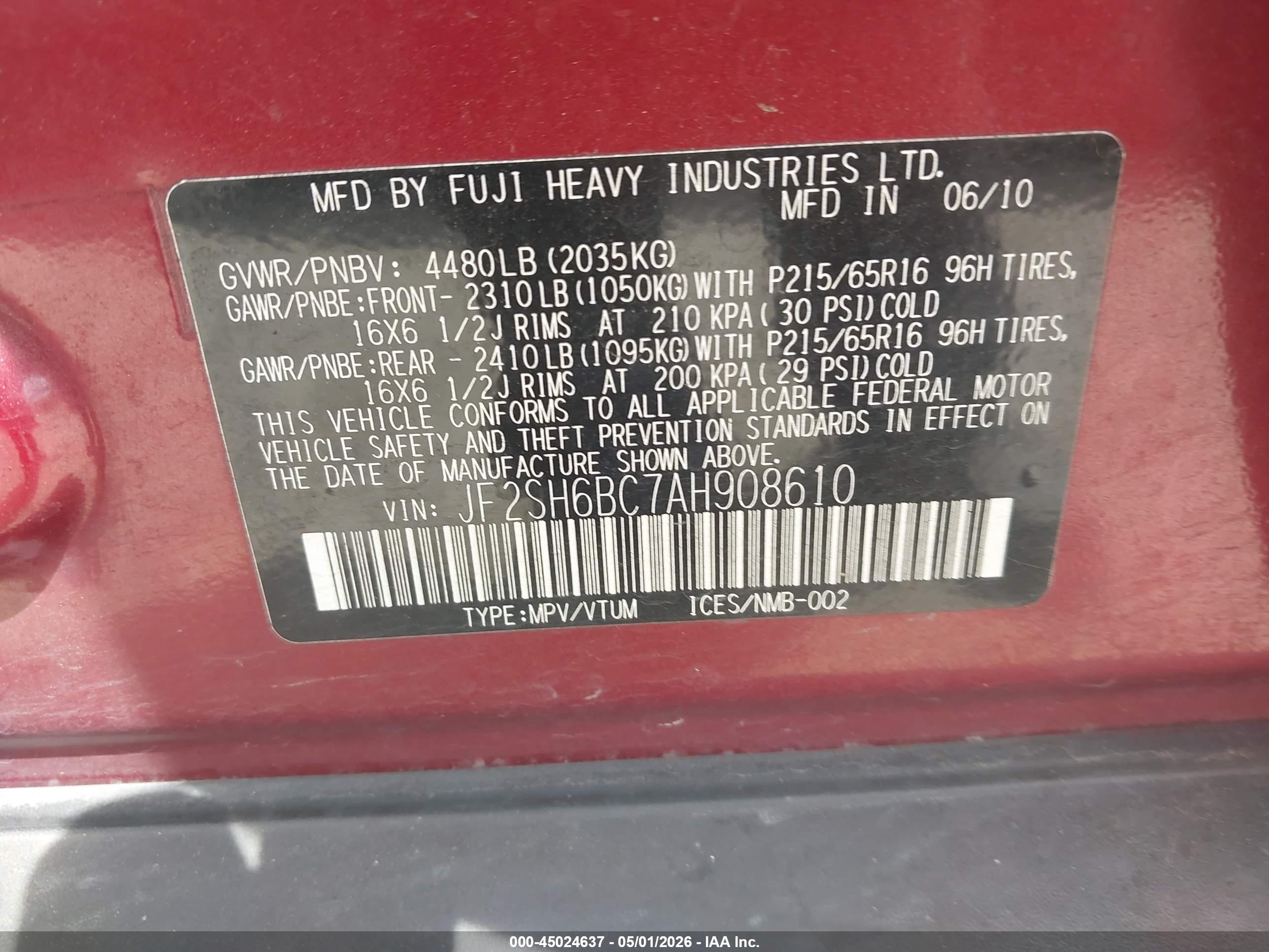 SUBARU FORESTER image 9