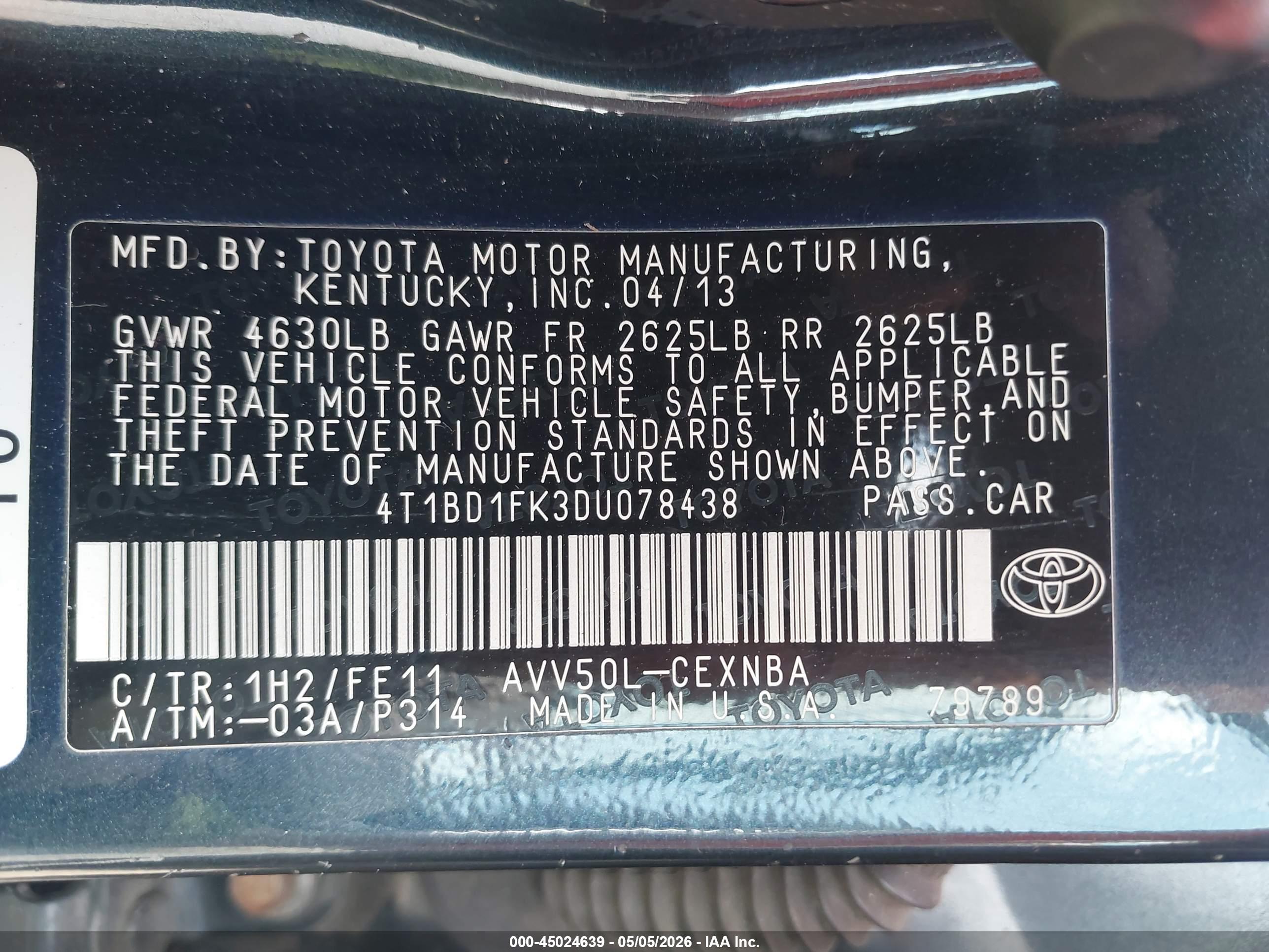 TOYOTA CAMRY image 9