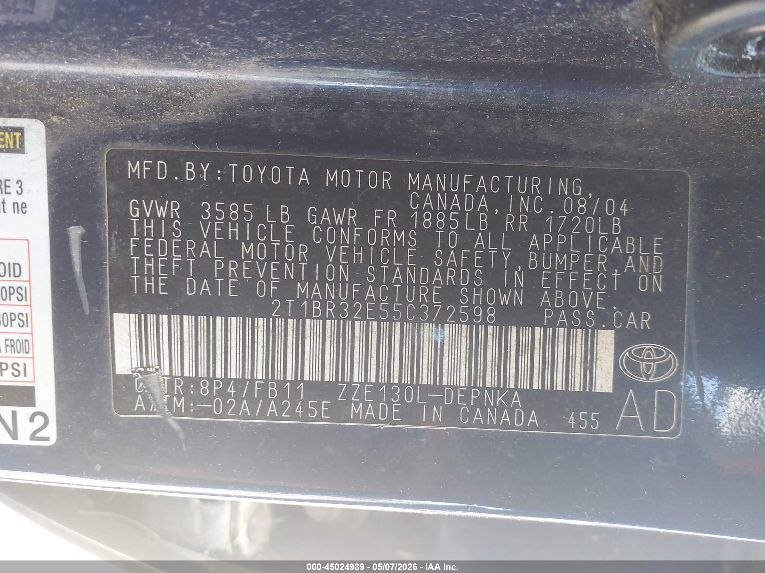 TOYOTA COROLLA image 9