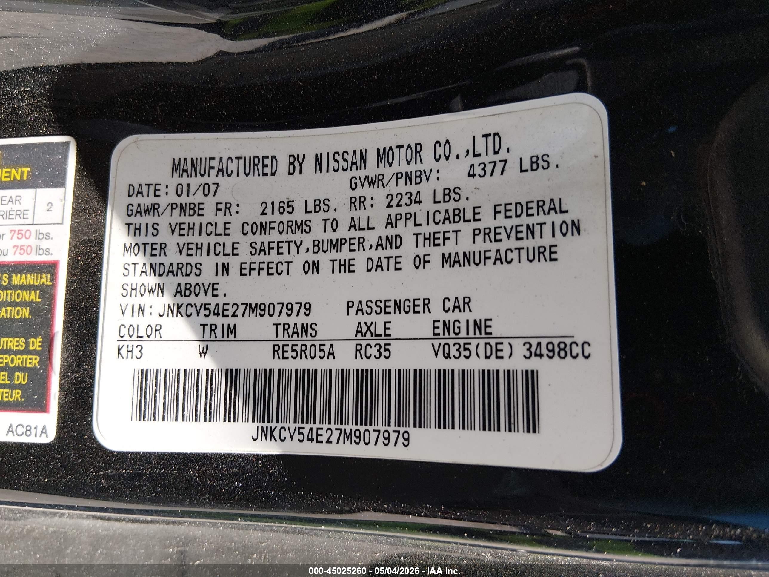 INFINITI G35 image 9