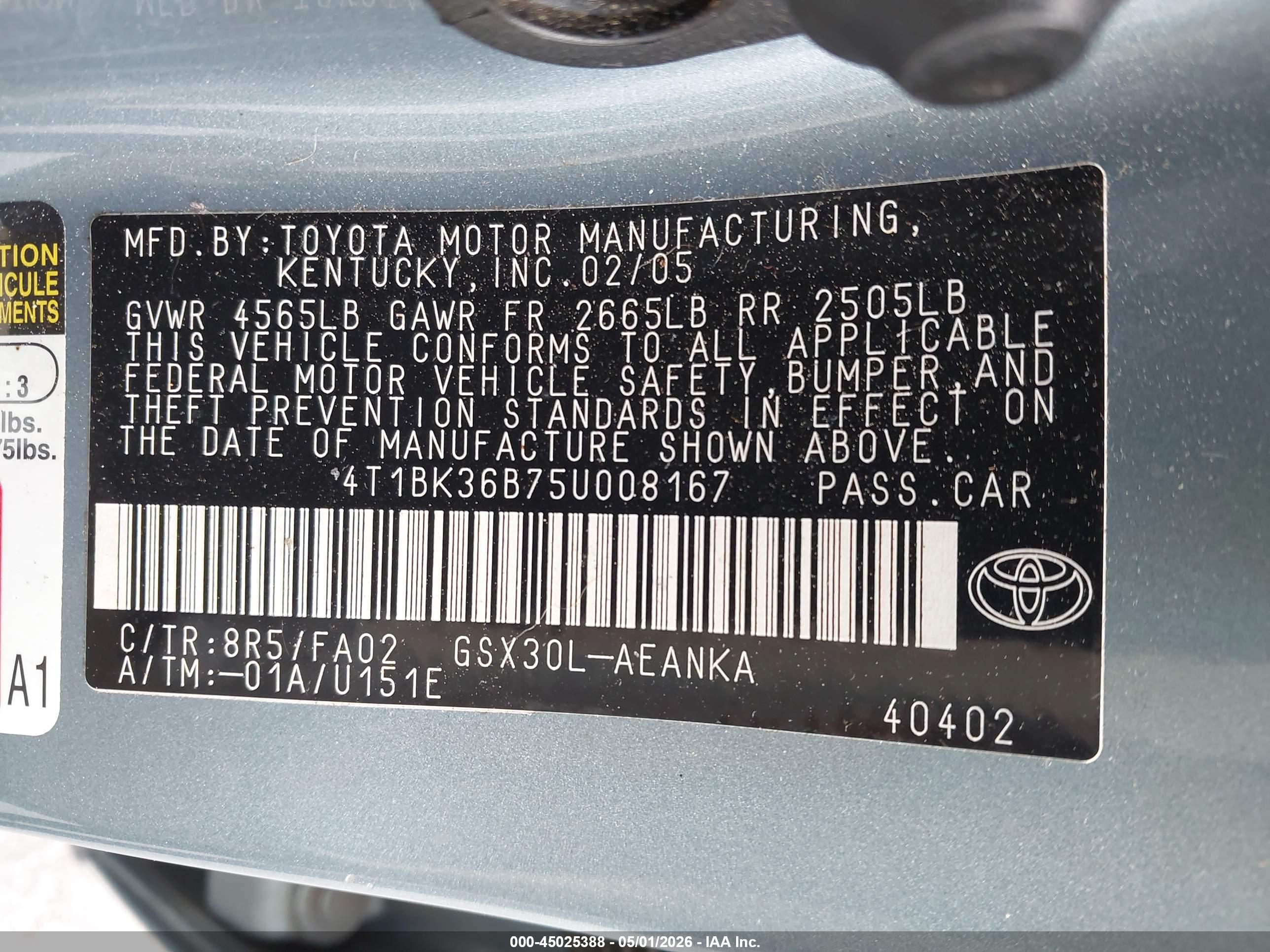 TOYOTA AVALON image 9