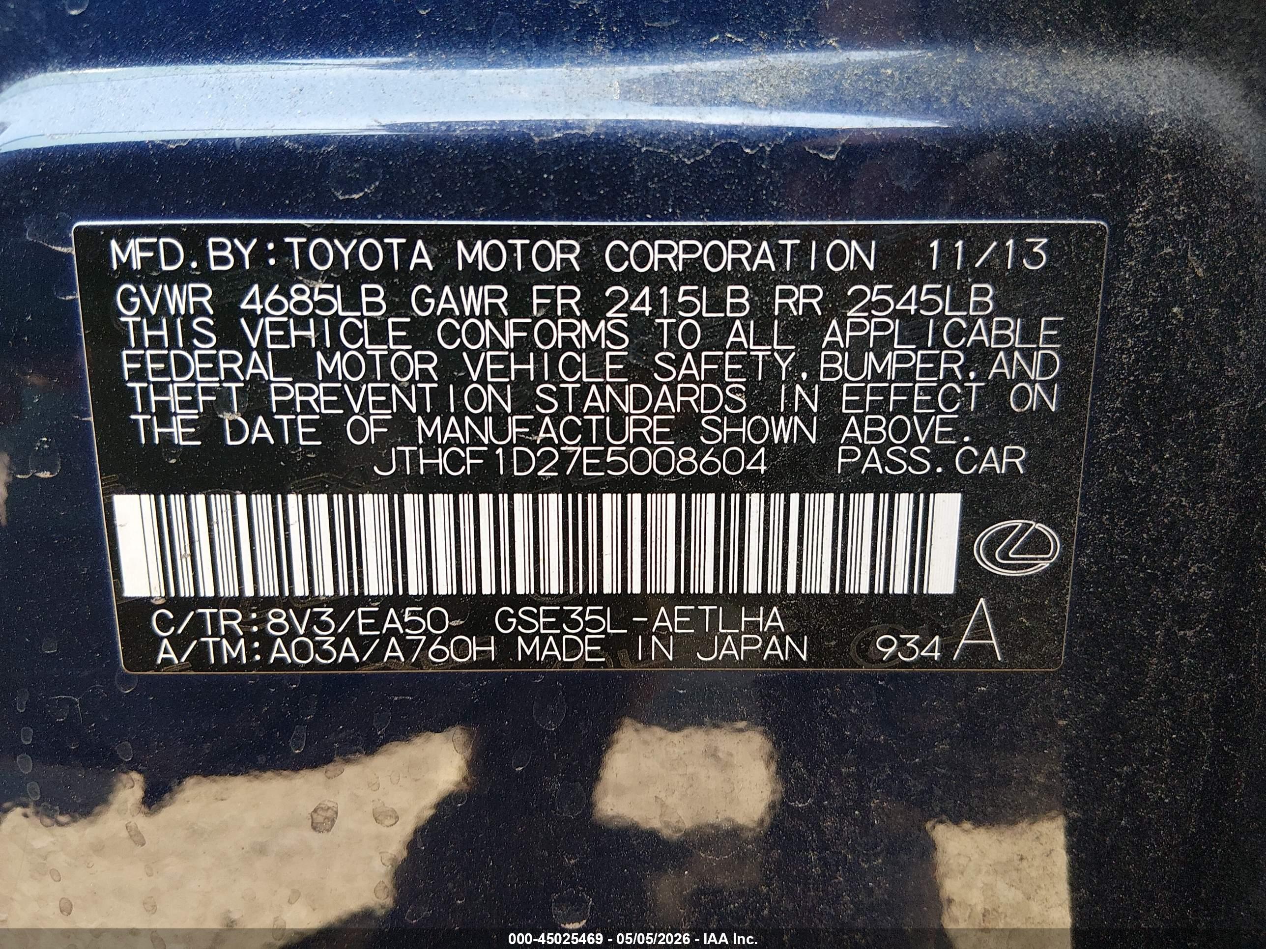 LEXUS IS image 9